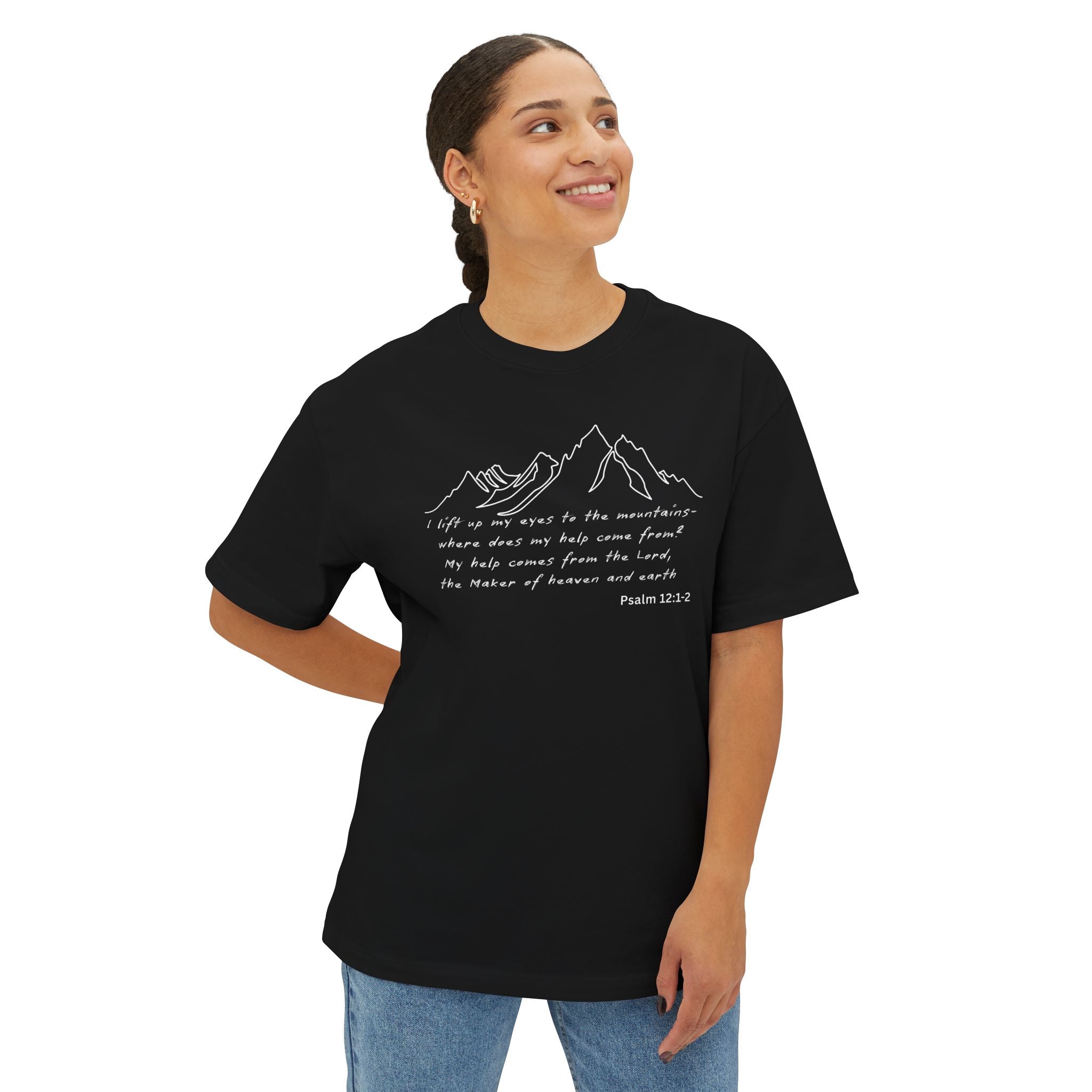 Psalm 12:1-2 Mountain T-Shirt