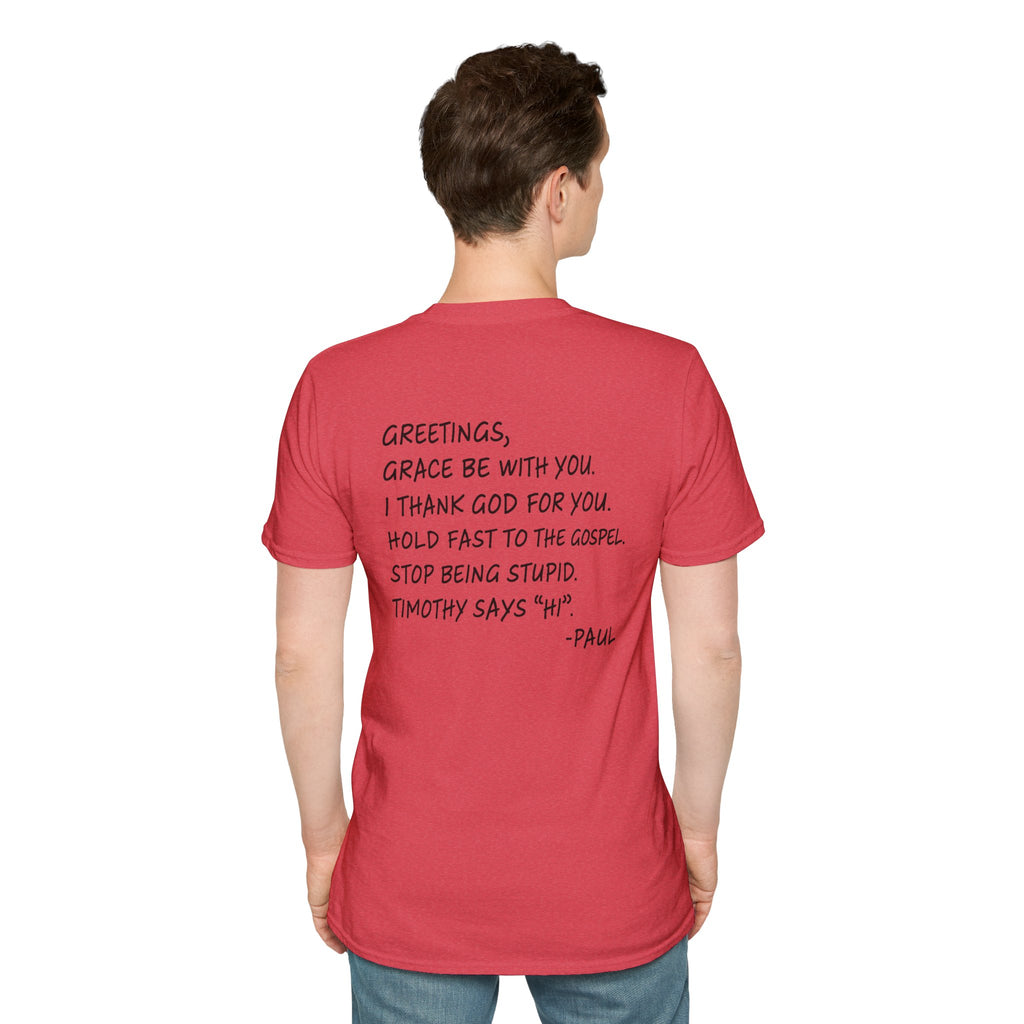 If Paul Were Here We’d Be Getting a Letter T-Shirt — Funny Vintage Postal Stamp Tee