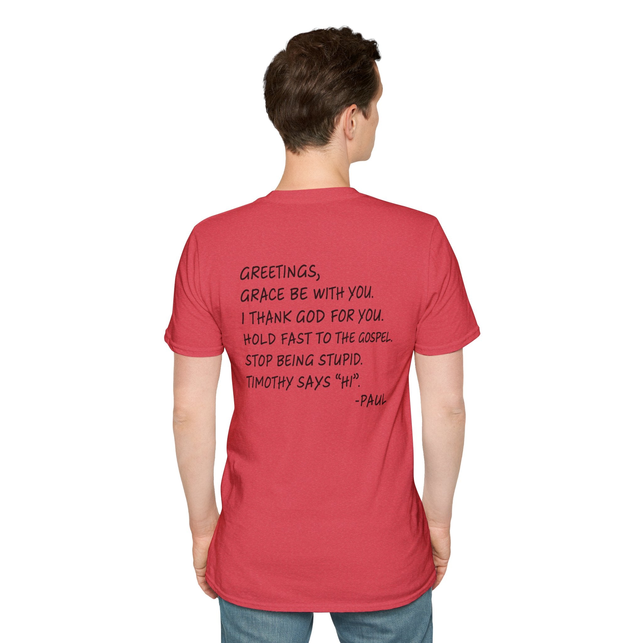 If Paul Were Here We’d Be Getting a Letter T-Shirt — Funny Vintage Postal Stamp Tee