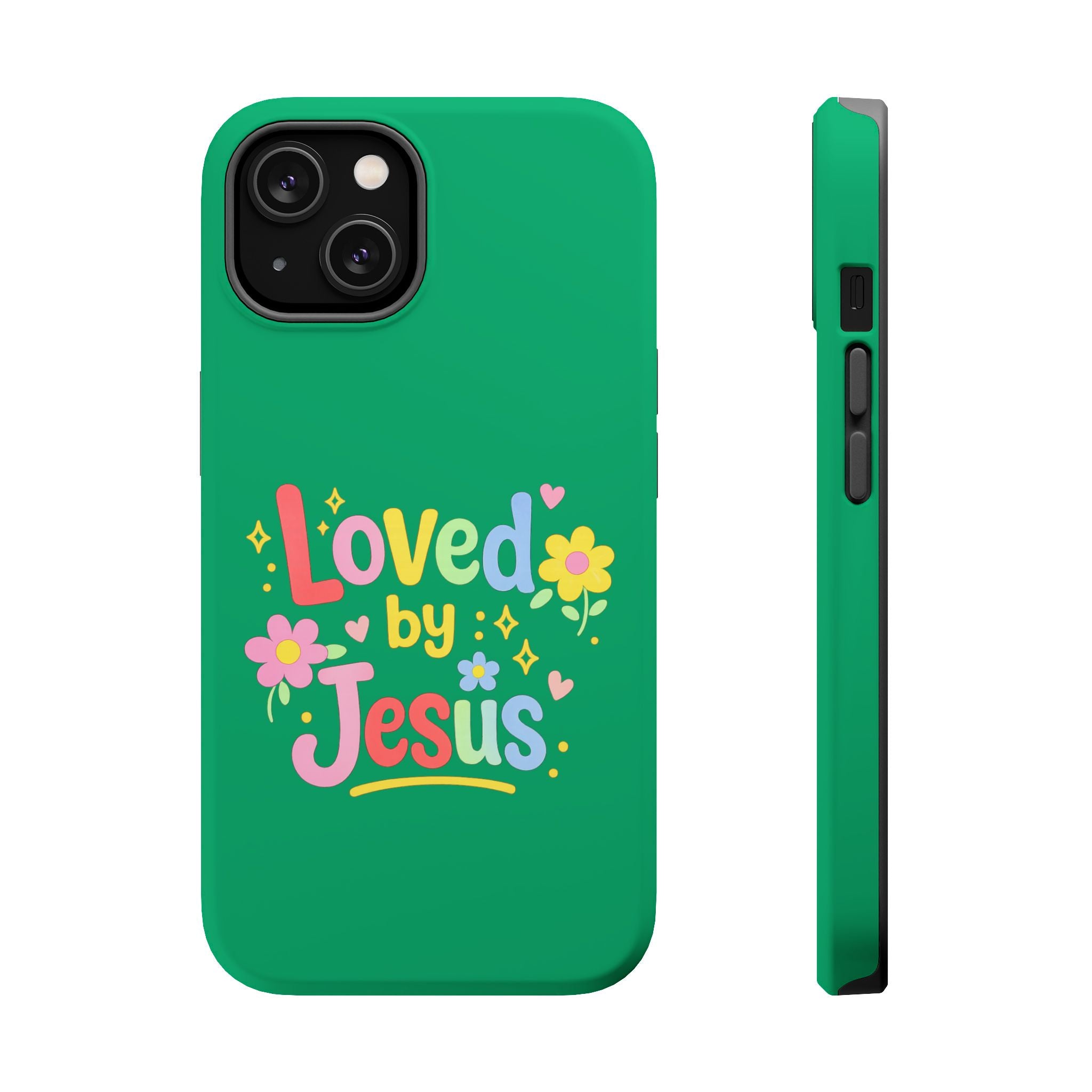 Loved by Jesus Phone Case — Colorful Magnetic Impact-Resistant Case