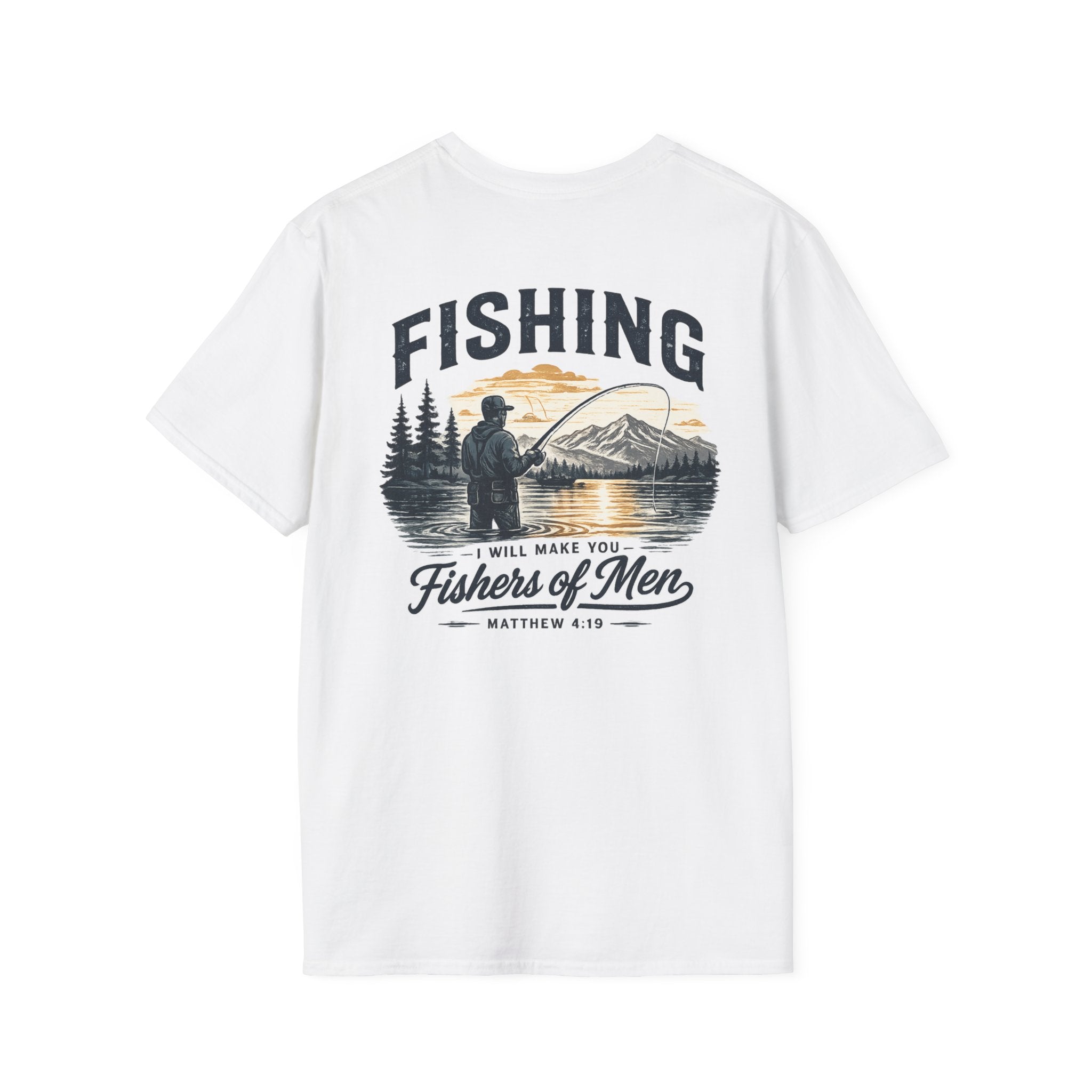 Fishing T-Shirt — "I Will Make You Fishers of Men" Fishing Tee