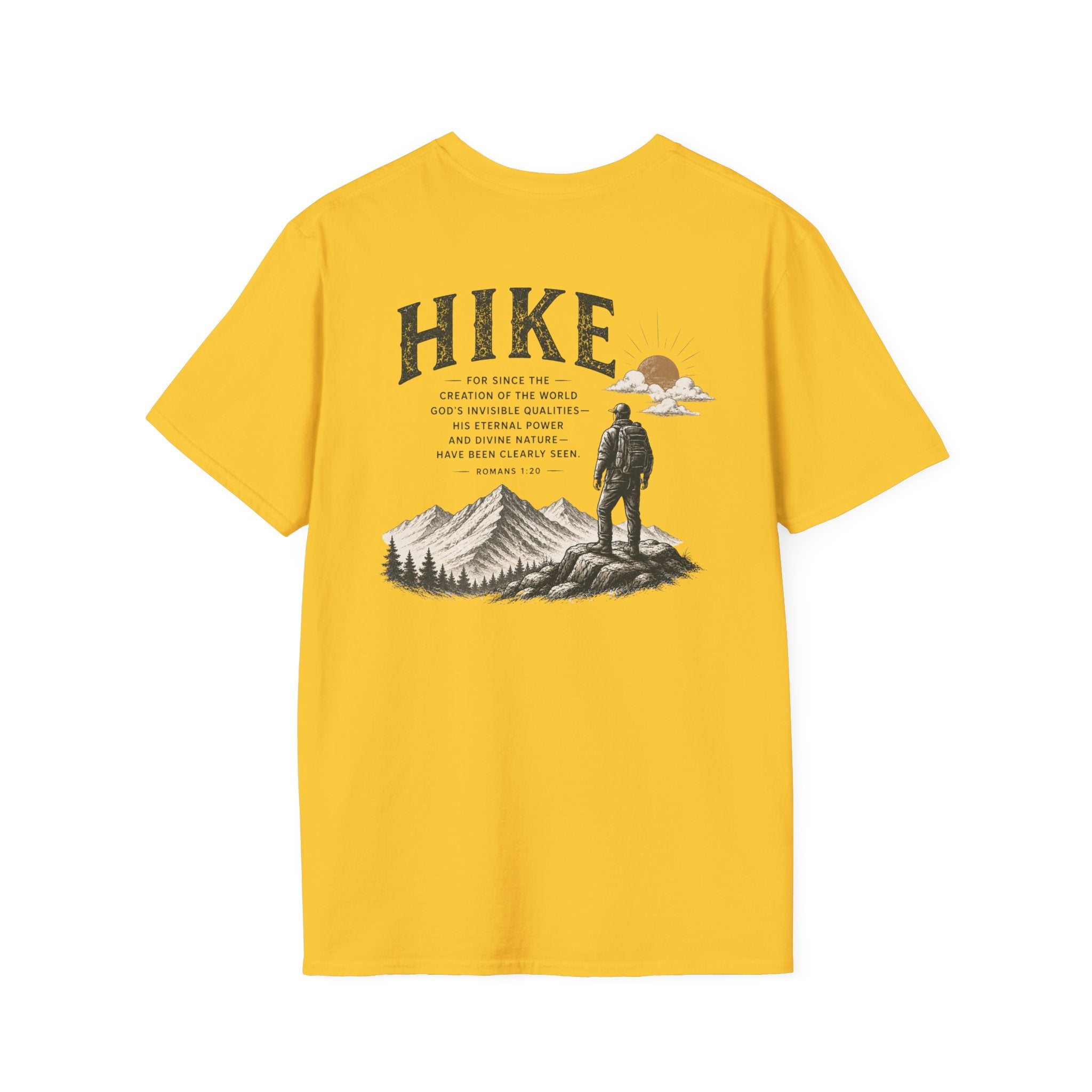 Hike Mountains Graphic — Romans 1:20 Tee