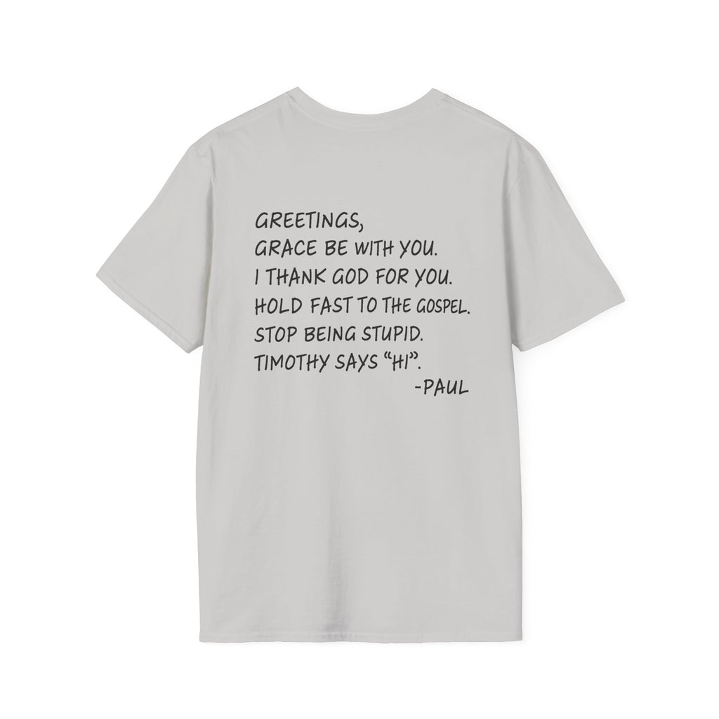 If Paul Were Here We’d Be Getting a Letter T-Shirt — Funny Vintage Postal Stamp Tee