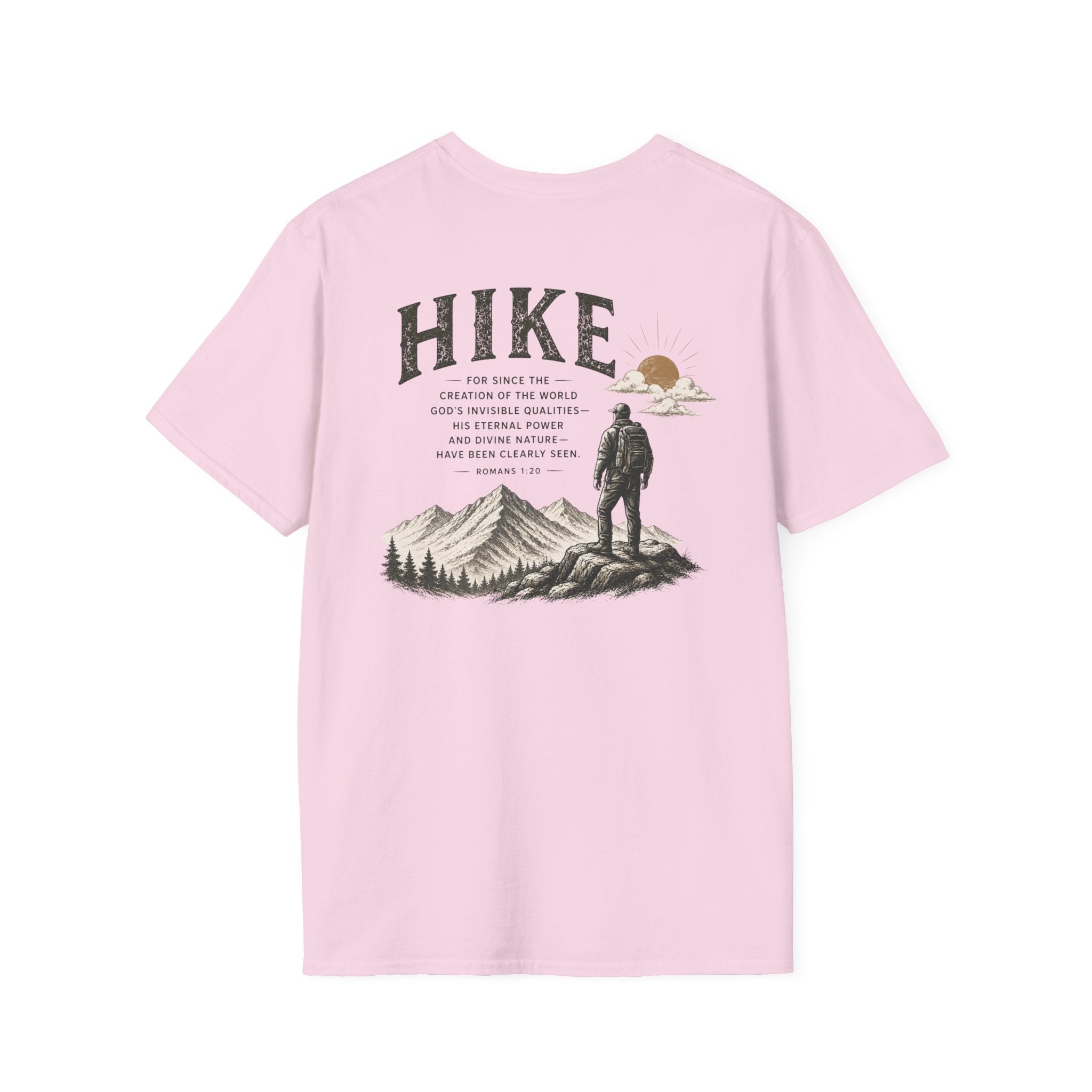 Hike Mountains Graphic — Romans 1:20 Tee