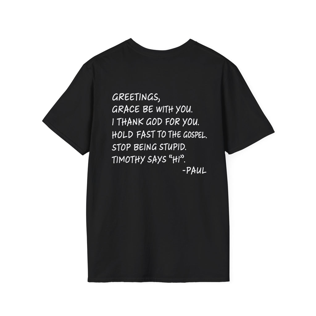 If Paul Were Here We’d Be Getting a Letter T-Shirt — Funny Vintage Postal Stamp Tee