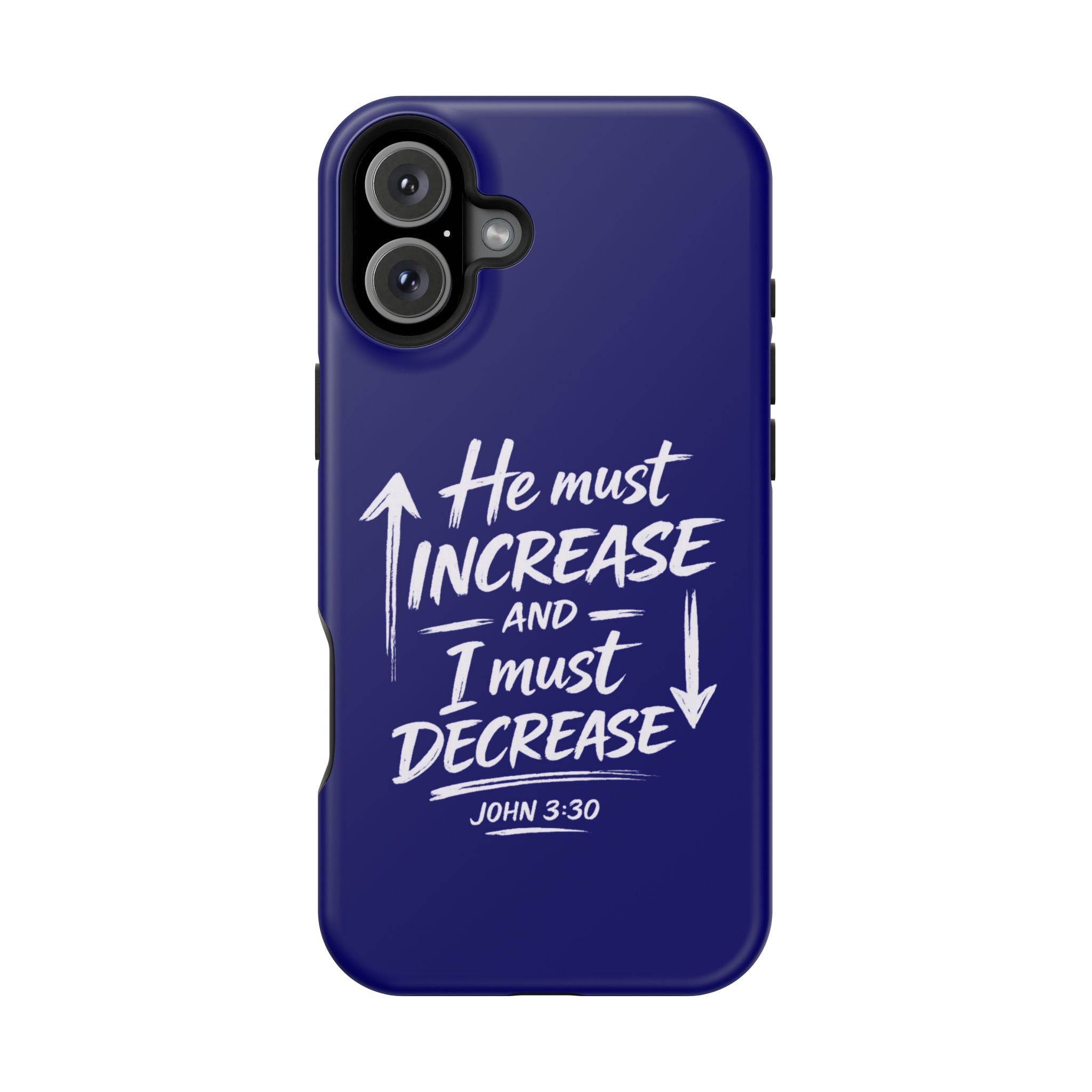 Phone Case — "He Must Increase and I Must Decrease John 3:30" Colorful Magnetic Impact-Resistant Case