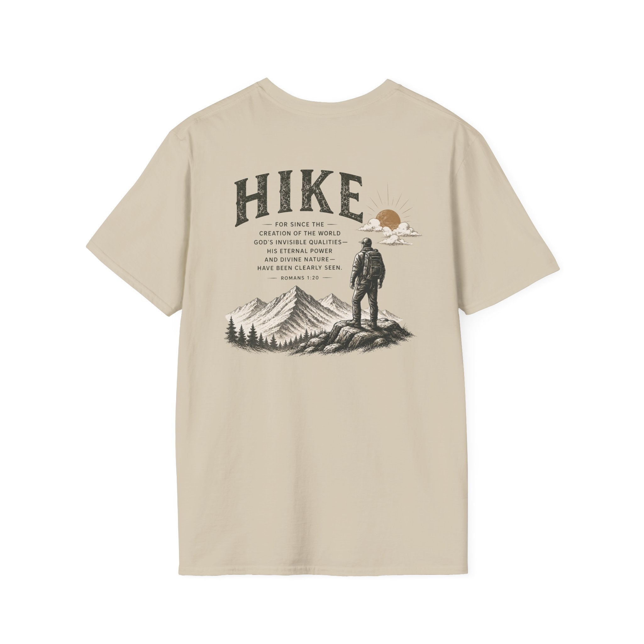 Hike Mountains Graphic — Romans 1:20 Tee