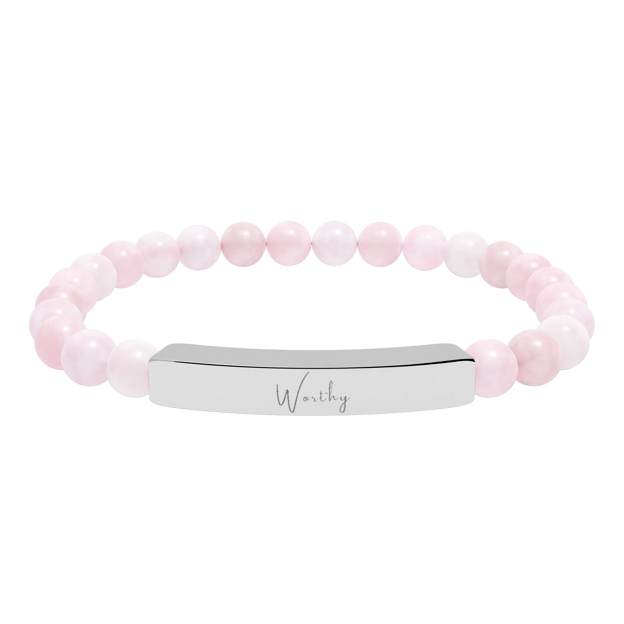 Natural Stone Stretch Bar Bracelet — Worthy