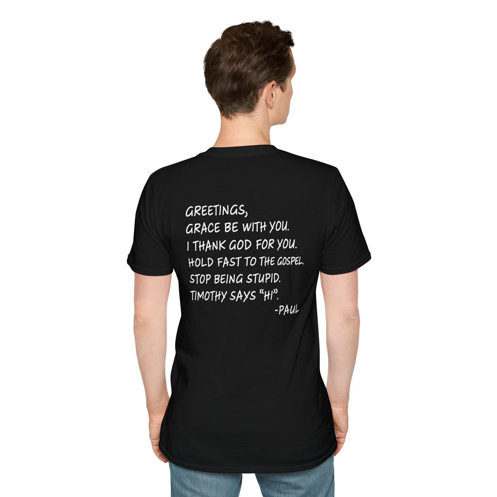 If Paul Were Here We’d Be Getting a Letter T-Shirt — Funny Vintage Postal Stamp Tee