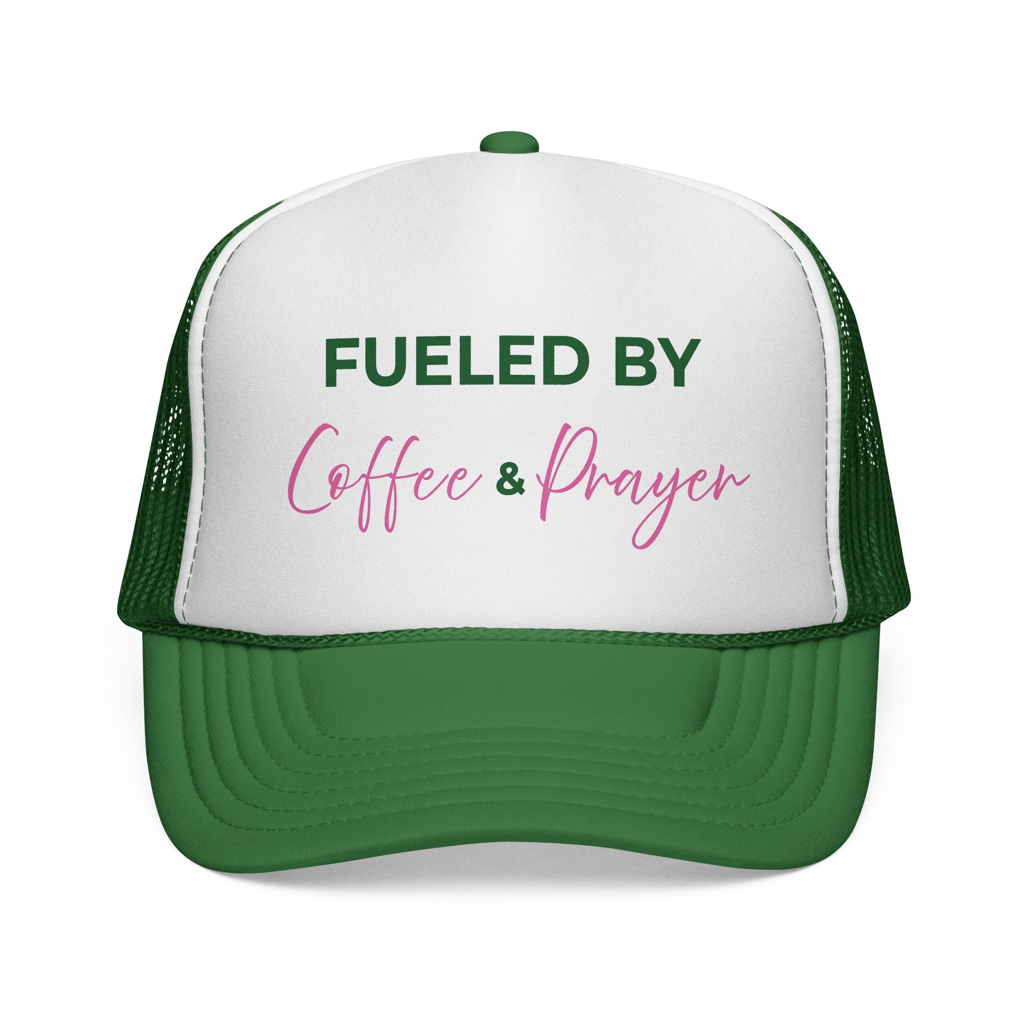 Fueled by Coffee & Prayer Trucker Hat