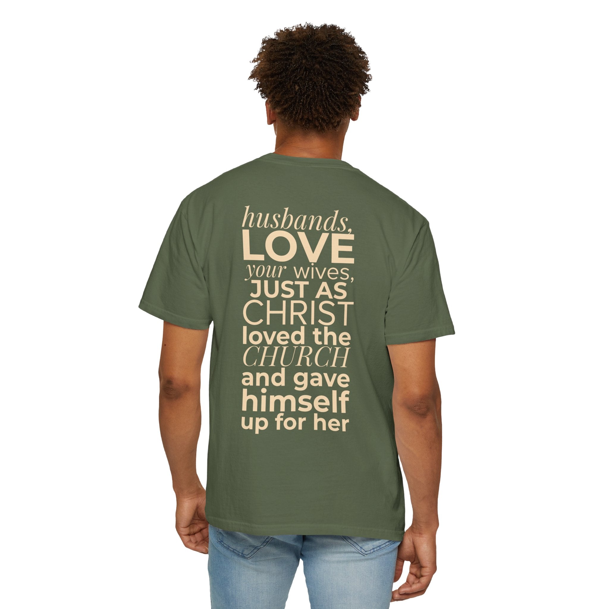 Ephesians 5:25 Scripture T-Shirt — Husbands, Love Your Wives