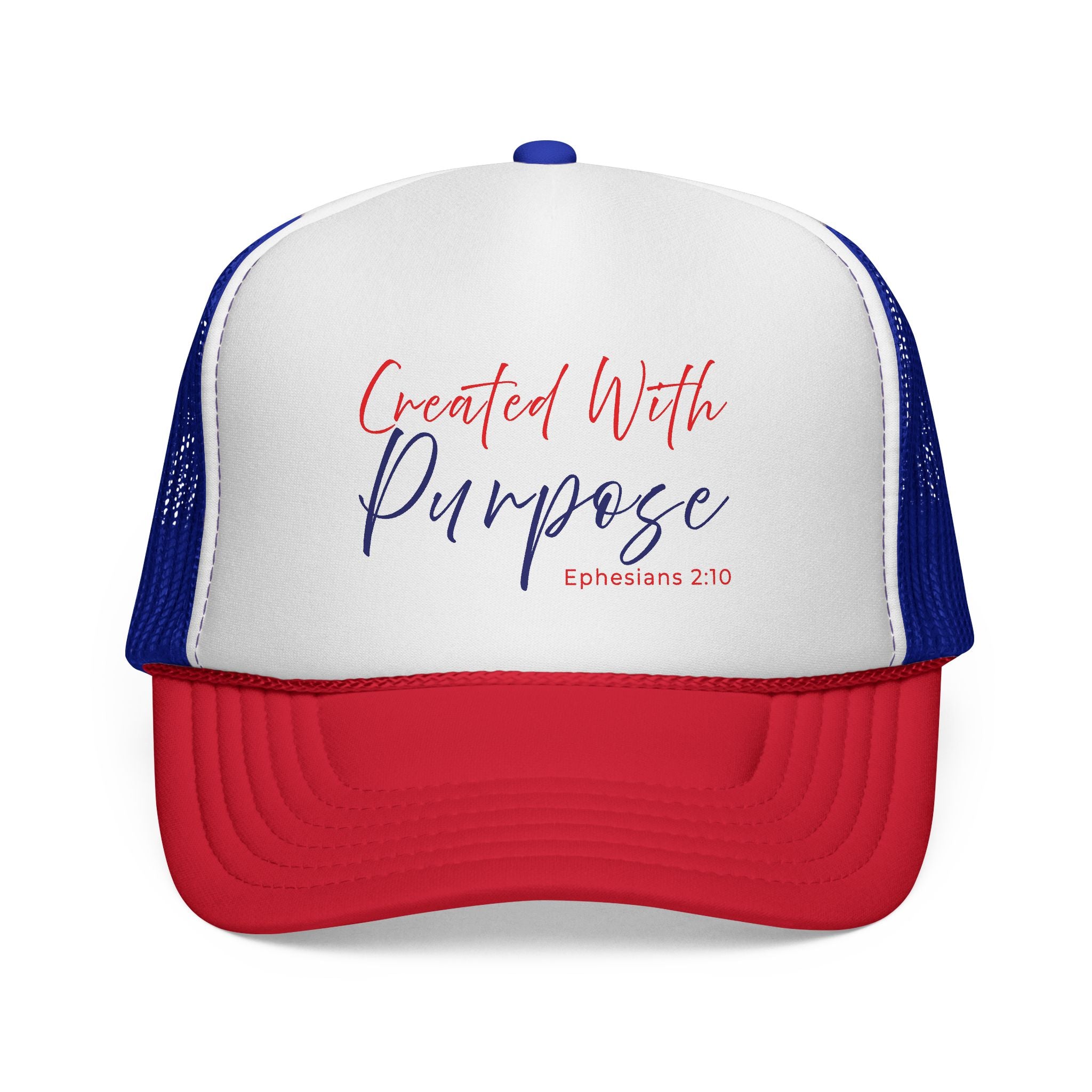 Created With Purpose — Ephesians 2:10 Trucker Hat