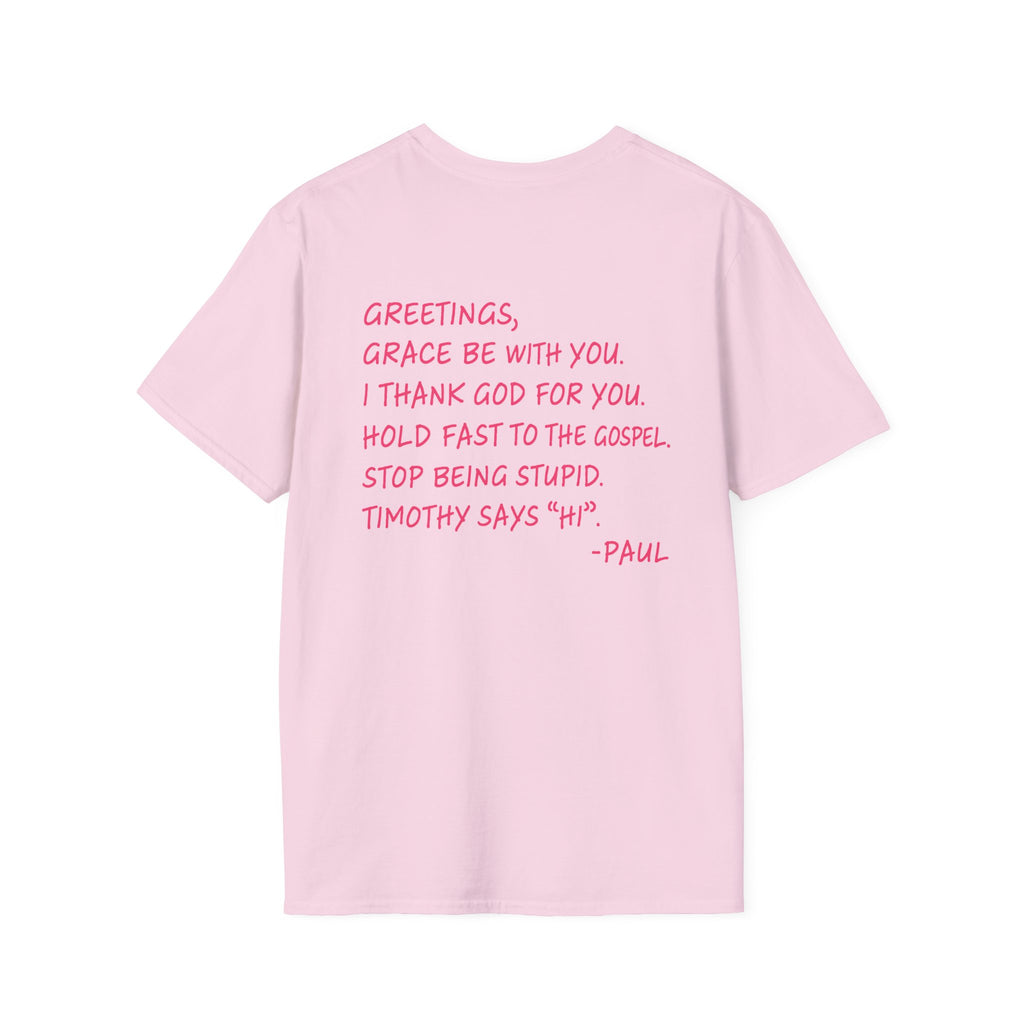 If Paul Were Here We’d Be Getting a Letter T-Shirt — Funny Vintage Postal Stamp Tee