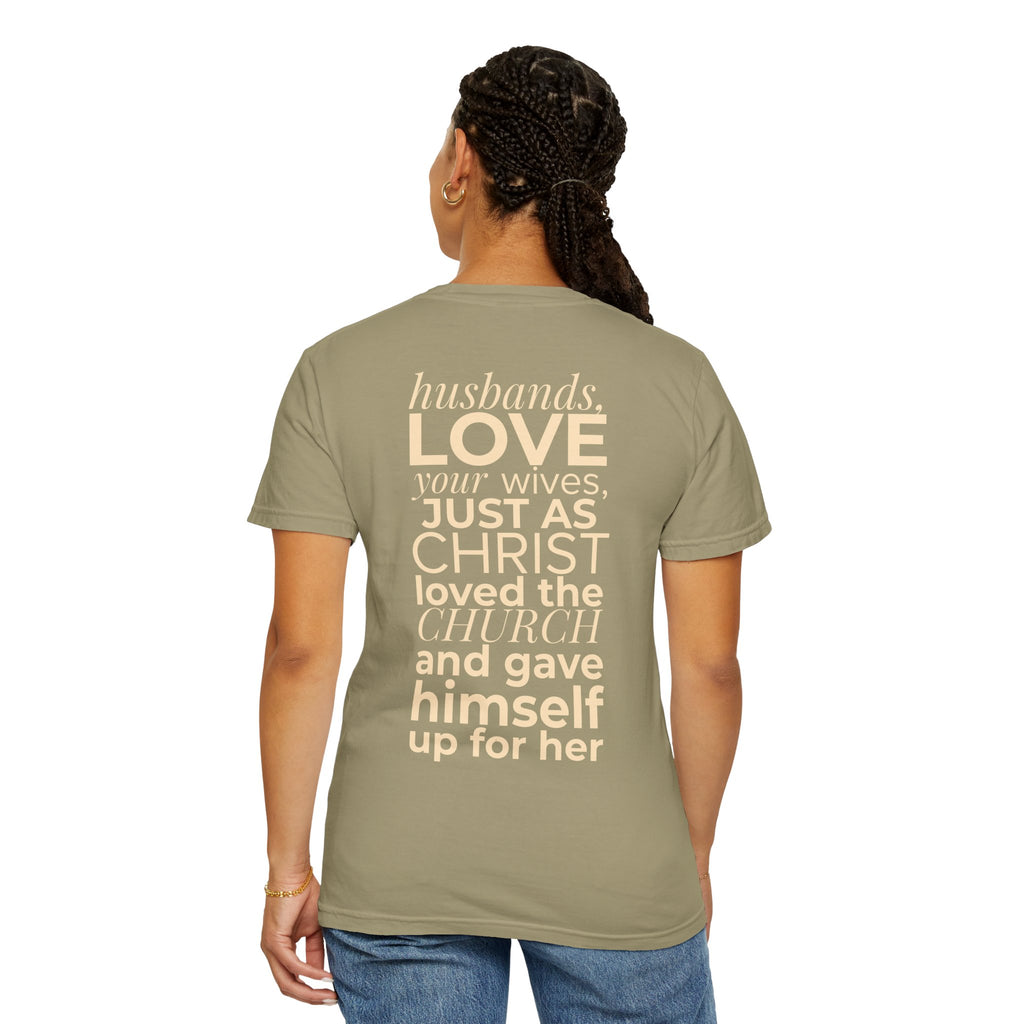 Ephesians 5:25 Scripture T-Shirt — Husbands, Love Your Wives