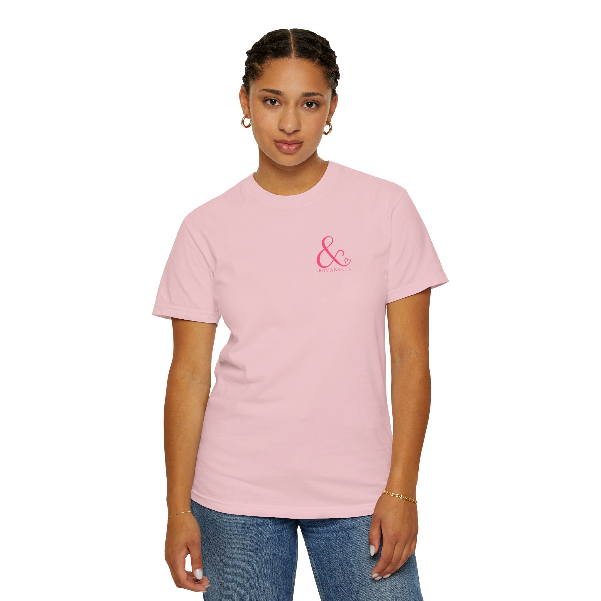Ampersand Heart T-Shirt — Romans 8:28 Tee
