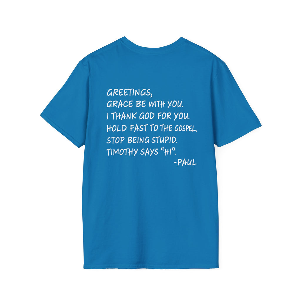 If Paul Were Here We’d Be Getting a Letter T-Shirt — Funny Vintage Postal Stamp Tee