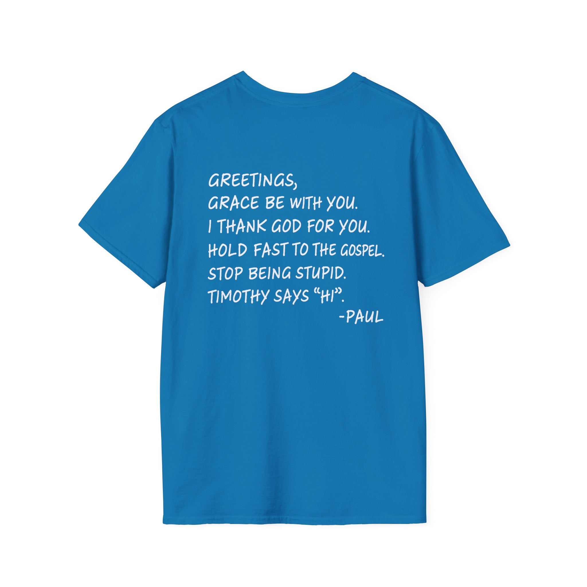 If Paul Were Here We’d Be Getting a Letter T-Shirt — Funny Vintage Postal Stamp Tee