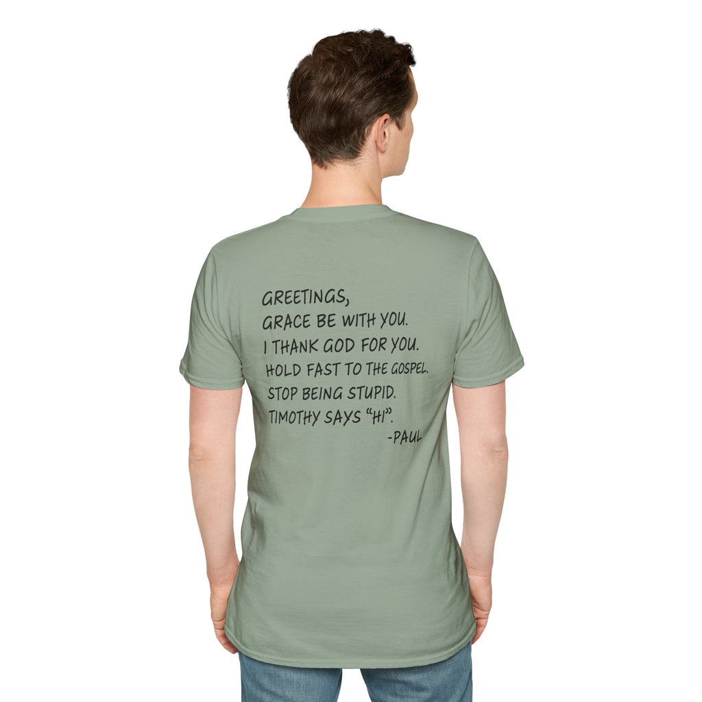 If Paul Were Here We’d Be Getting a Letter T-Shirt — Funny Vintage Postal Stamp Tee