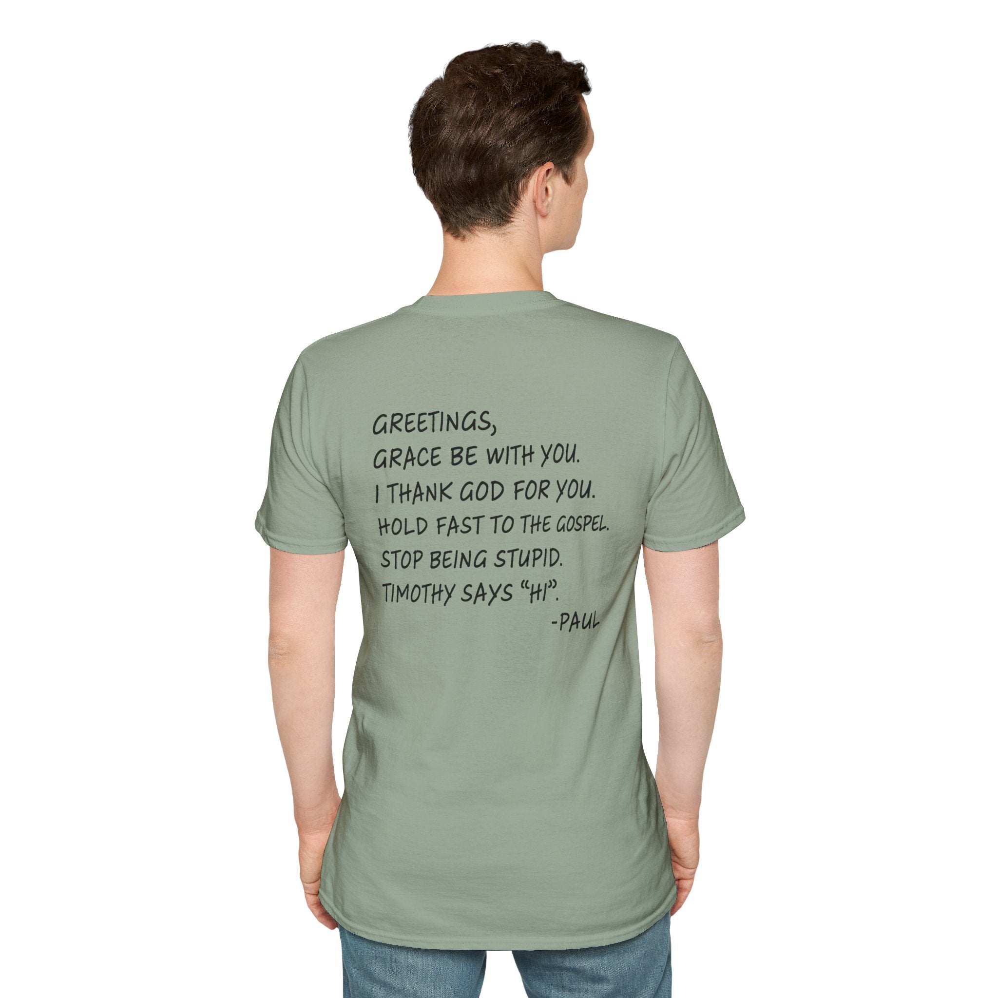 If Paul Were Here We’d Be Getting a Letter T-Shirt — Funny Vintage Postal Stamp Tee