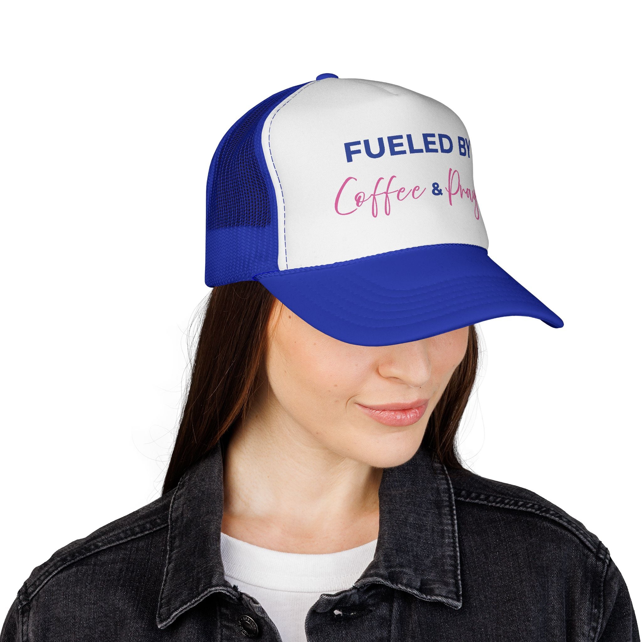 Fueled by Coffee & Prayer Trucker Hat