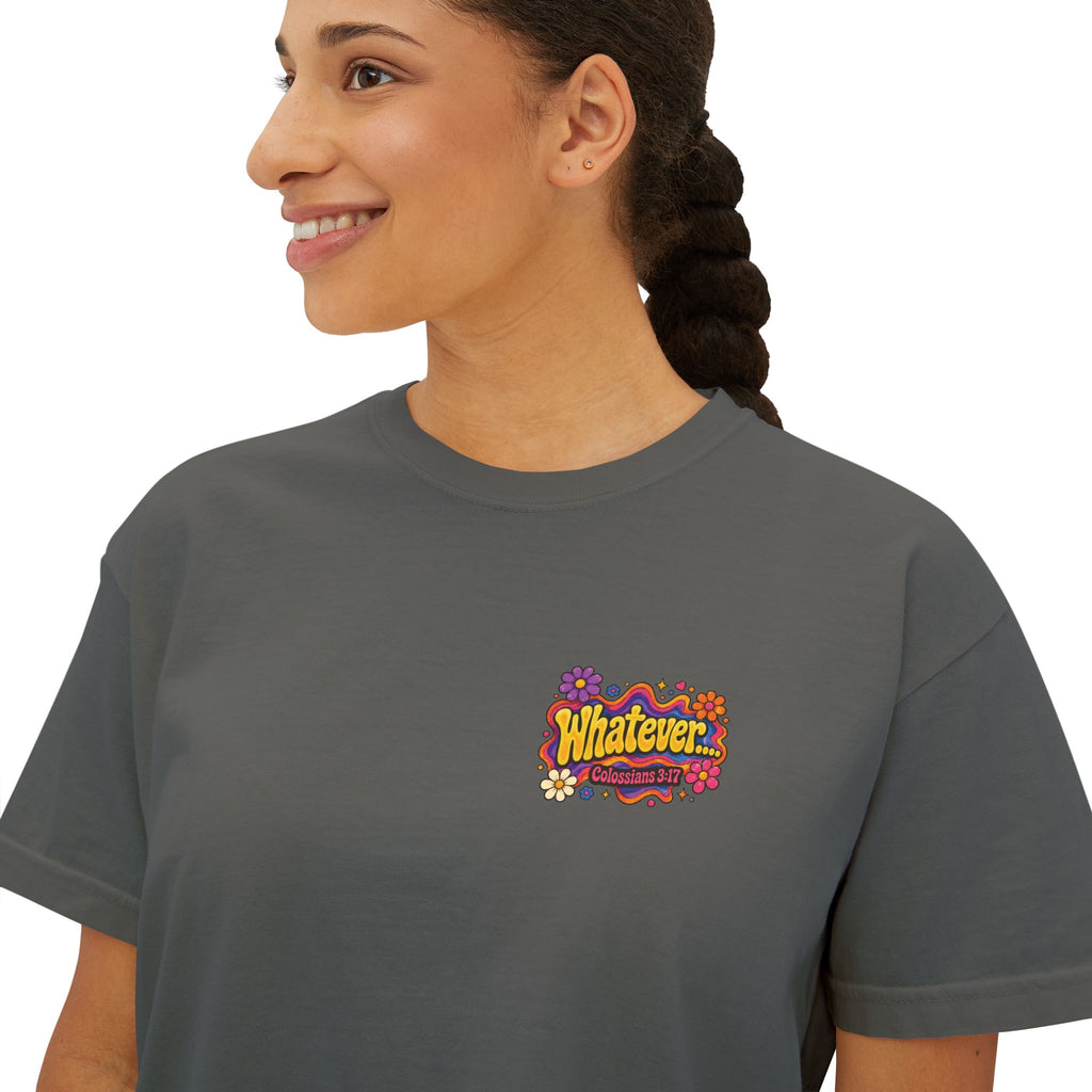 Make Jesus Smile Women's Boxy Tee — Retro Christian Graphic Tee