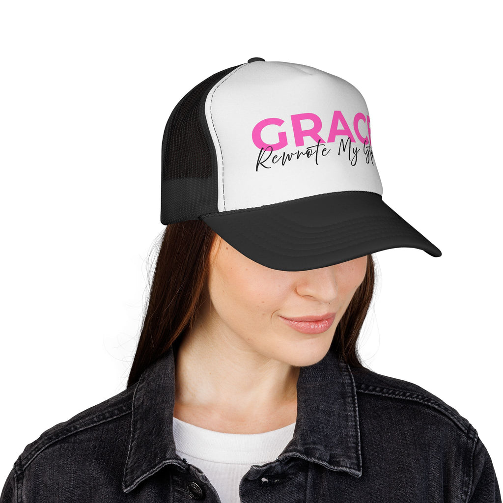 Grace Rewrote My Story Trucker Hat