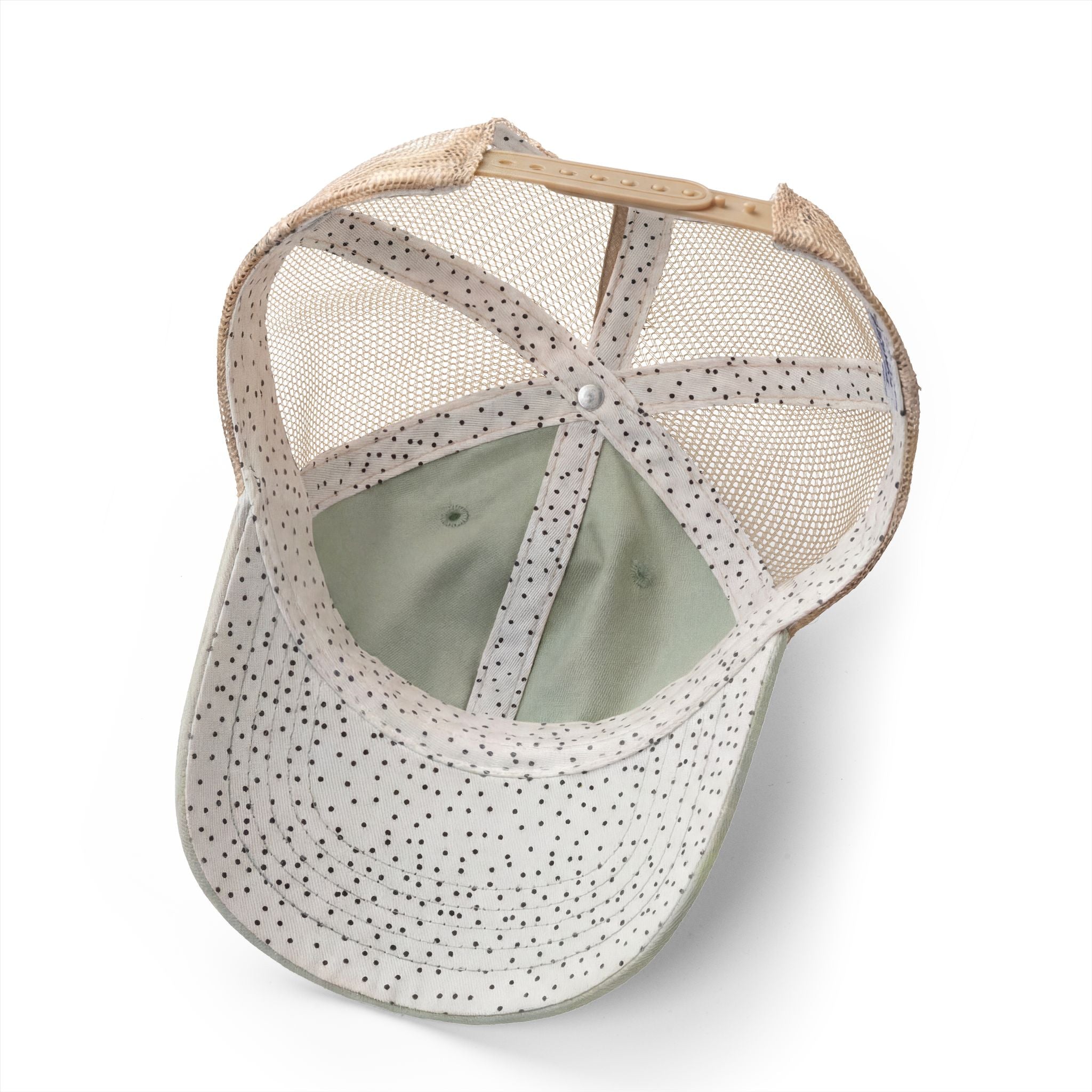 Fueled By Coffee and Prayer Women's Washed Mesh-Back Cap