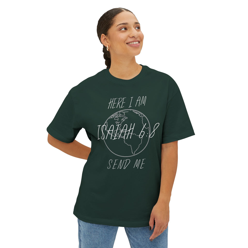 Here I Am Send Me Globe Tee