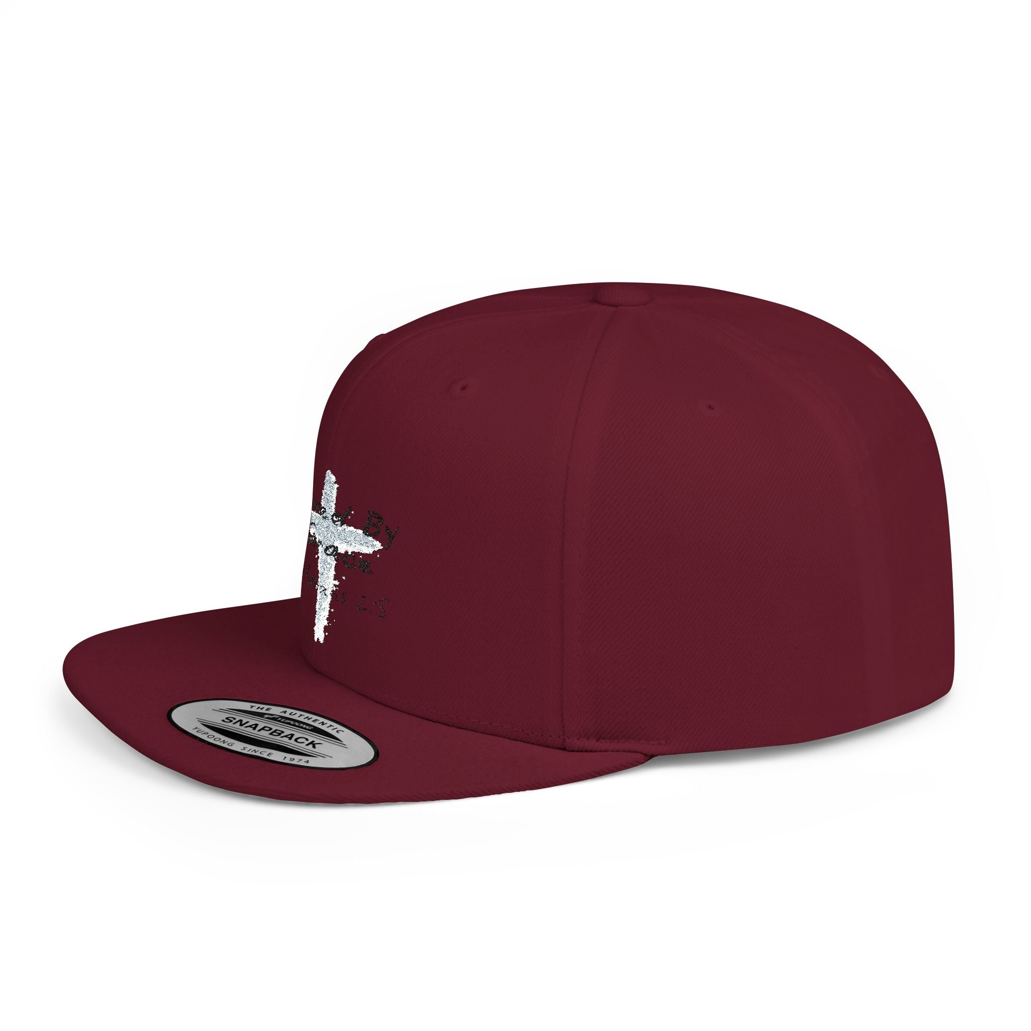 Saved By Grace Ephesians 2:5 Flat Bill Hat