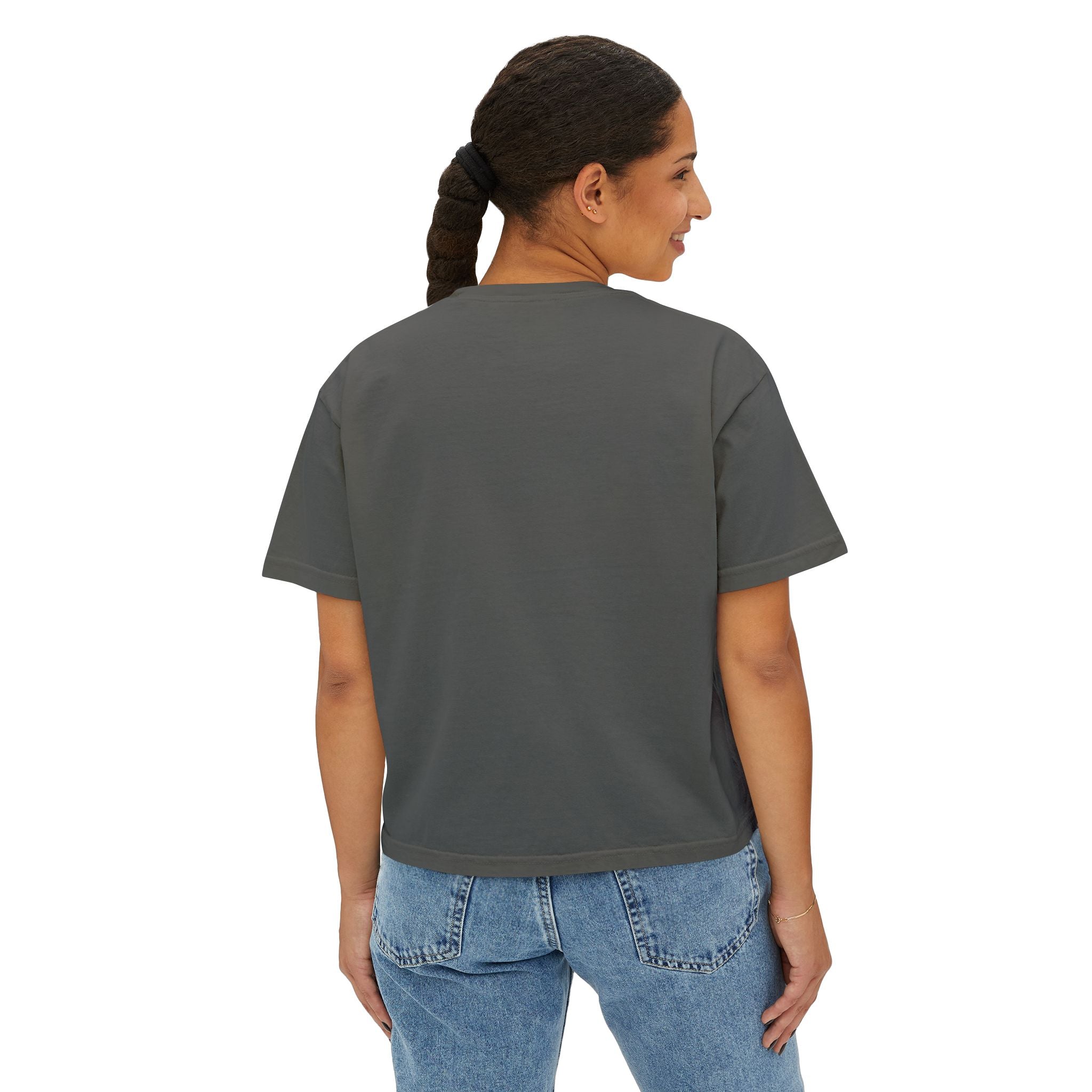 Be Where Your Feet Are Boxy Tee — Footprint Relaxed Women's Tee