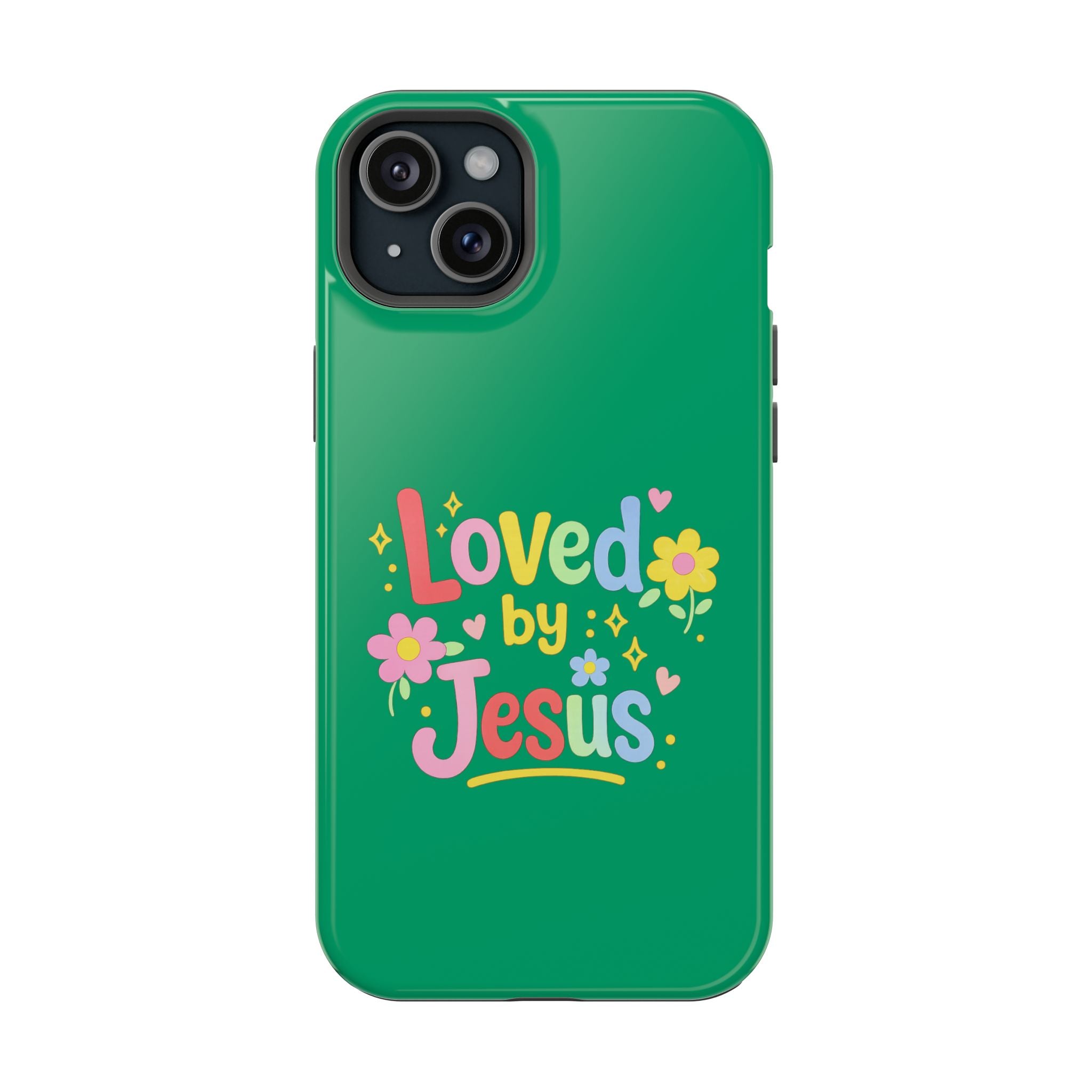 Loved by Jesus Phone Case — Colorful Magnetic Impact-Resistant Case