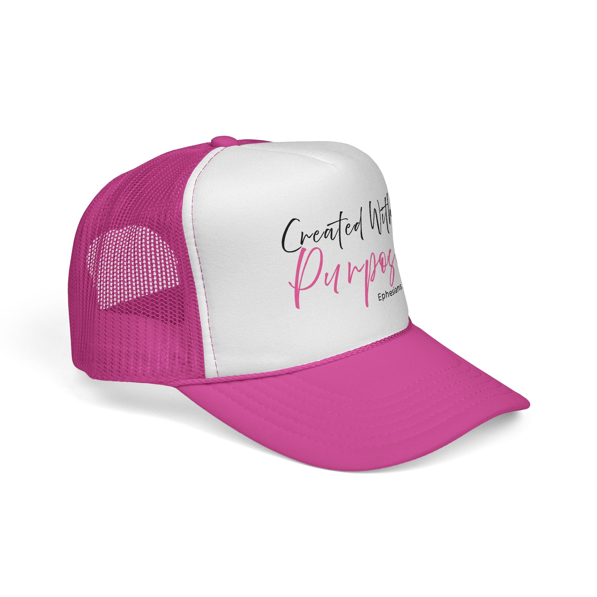 Created With Purpose — Ephesians 2:10 Trucker Hat
