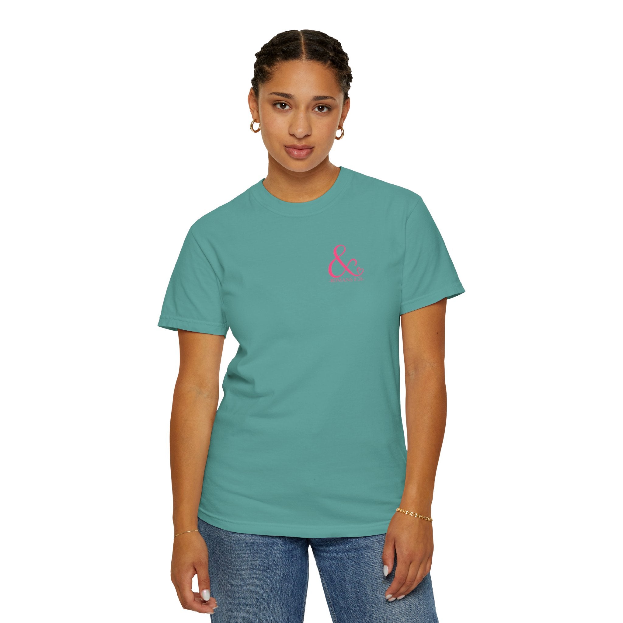 Ampersand Heart T-Shirt — Romans 8:28 Tee