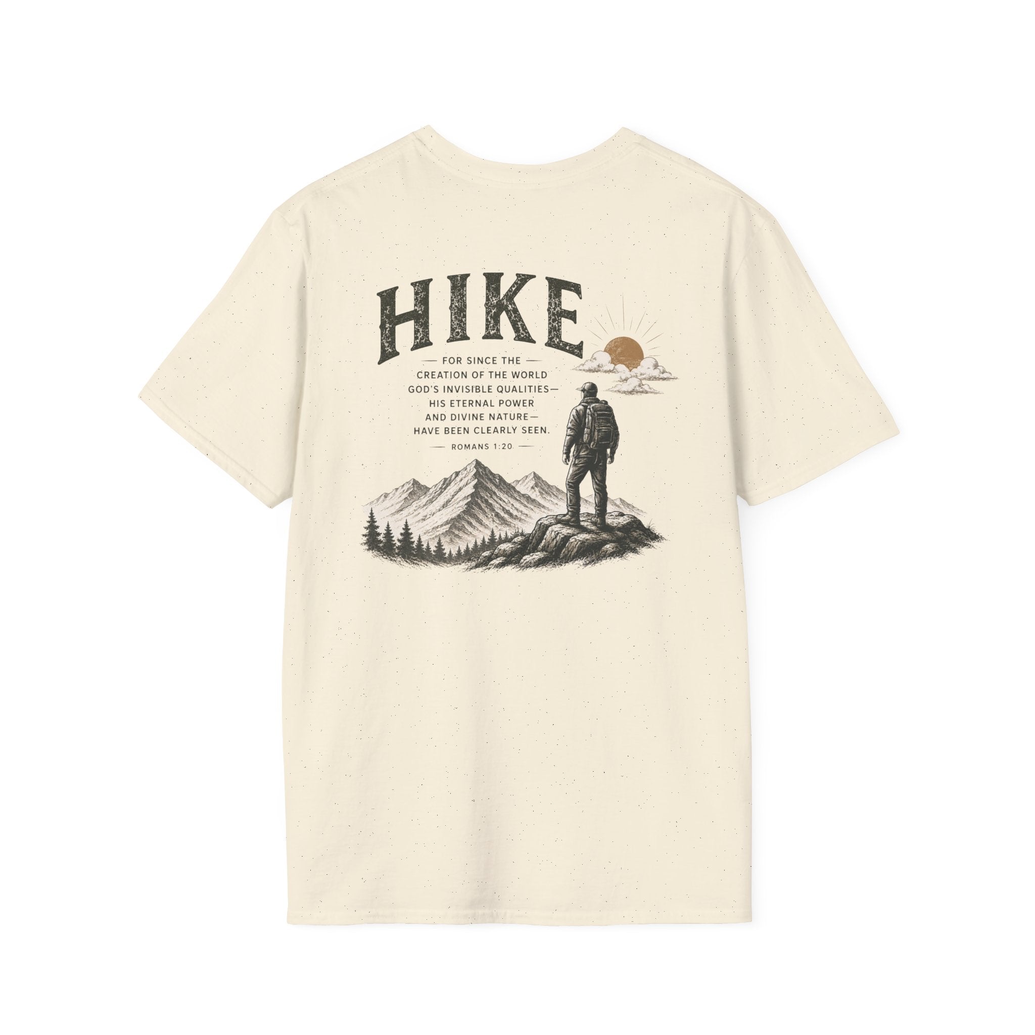 Hike Mountains Graphic — Romans 1:20 Tee