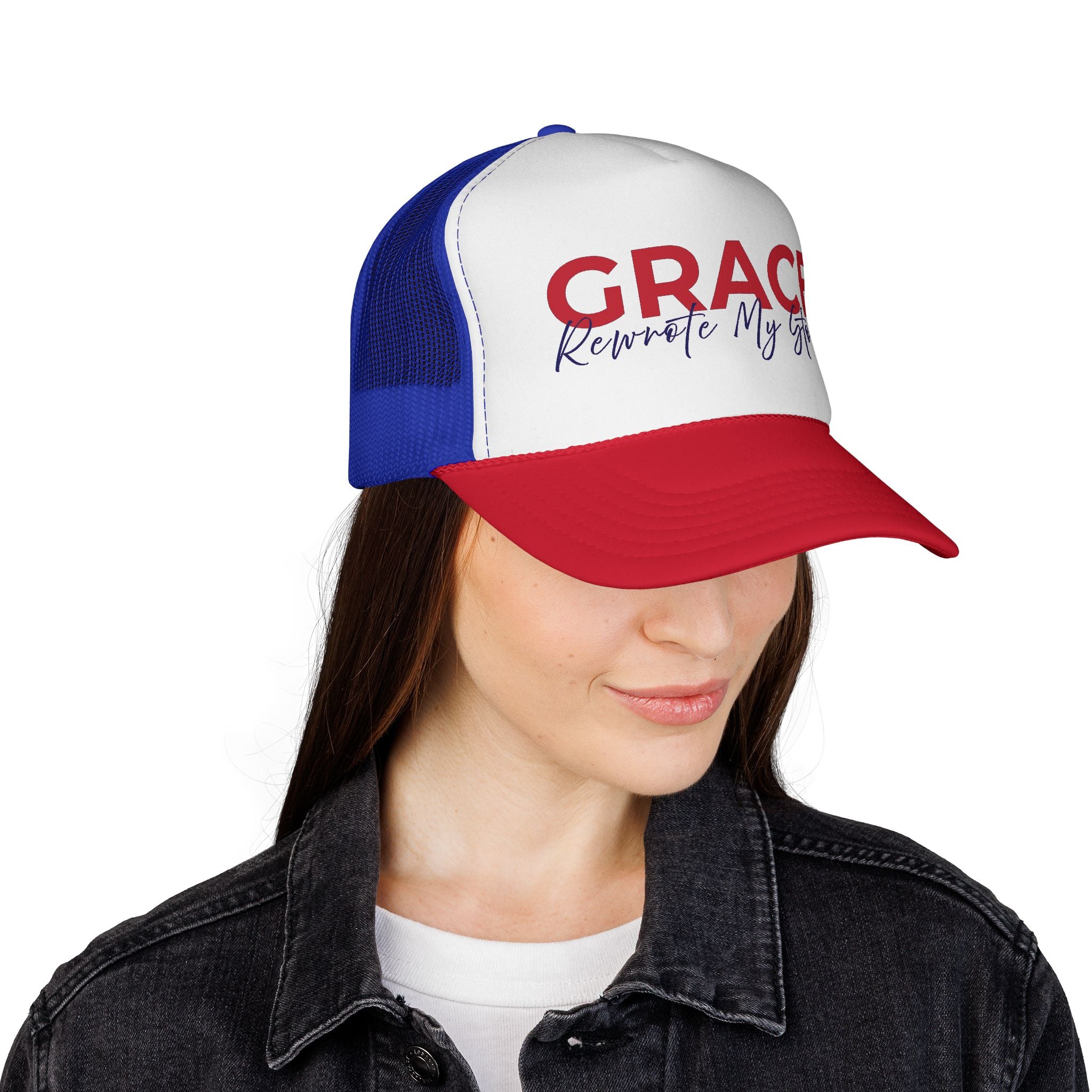 Grace Rewrote My Story Trucker Hat