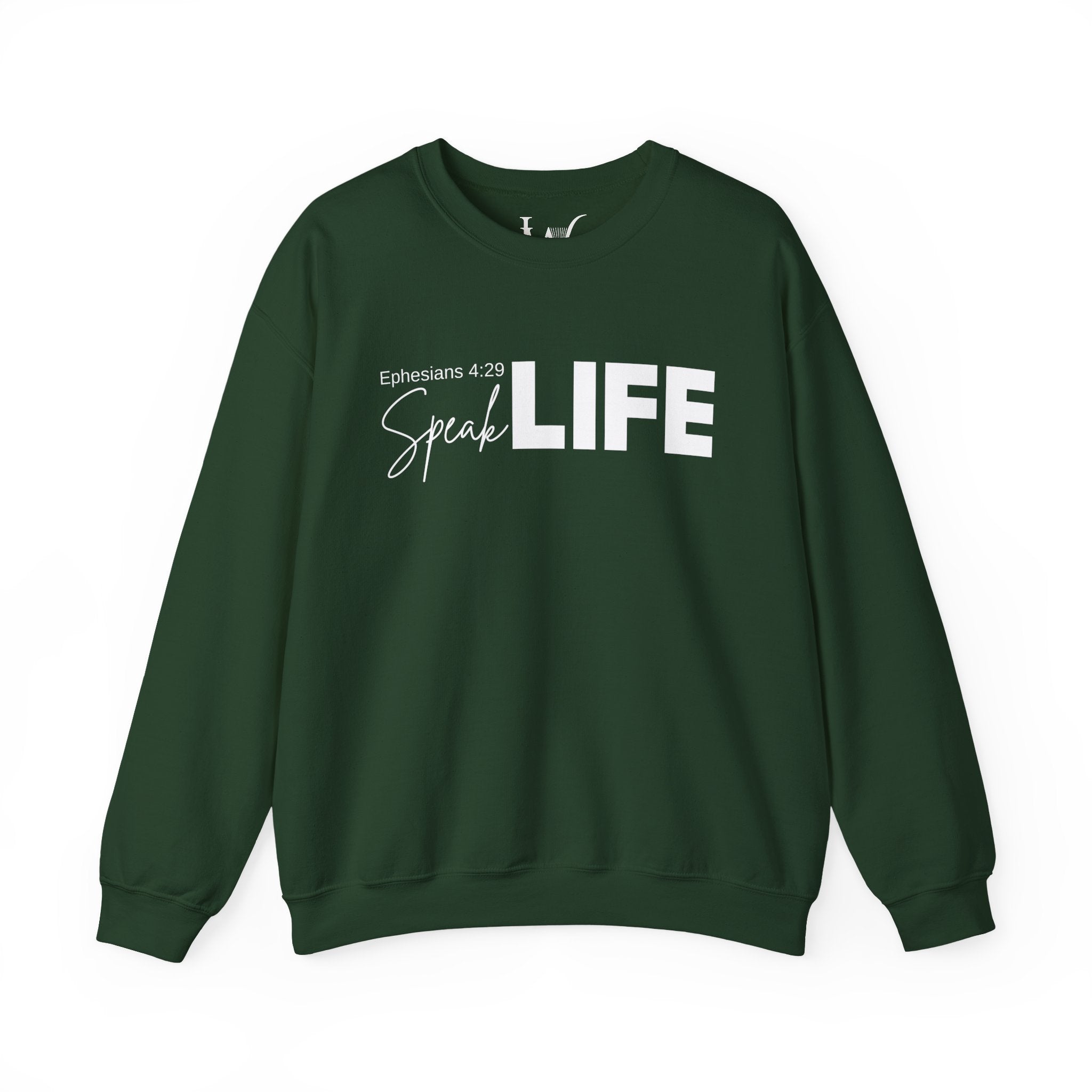Speak Life Ephesians 4:29 Scripture Crewneck Sweatshirt