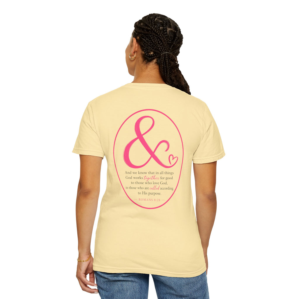 Ampersand Heart T-Shirt — Romans 8:28 Tee