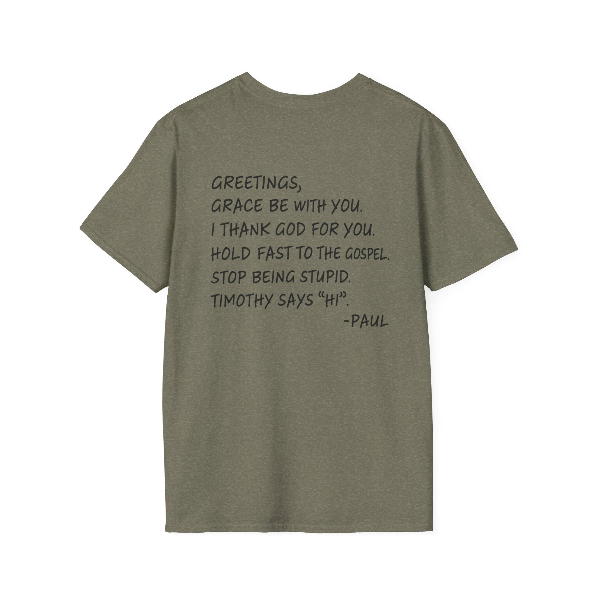 If Paul Were Here We’d Be Getting a Letter T-Shirt — Funny Vintage Postal Stamp Tee