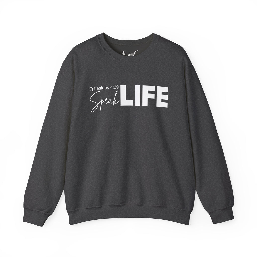 Speak Life Ephesians 4:29 Scripture Crewneck Sweatshirt