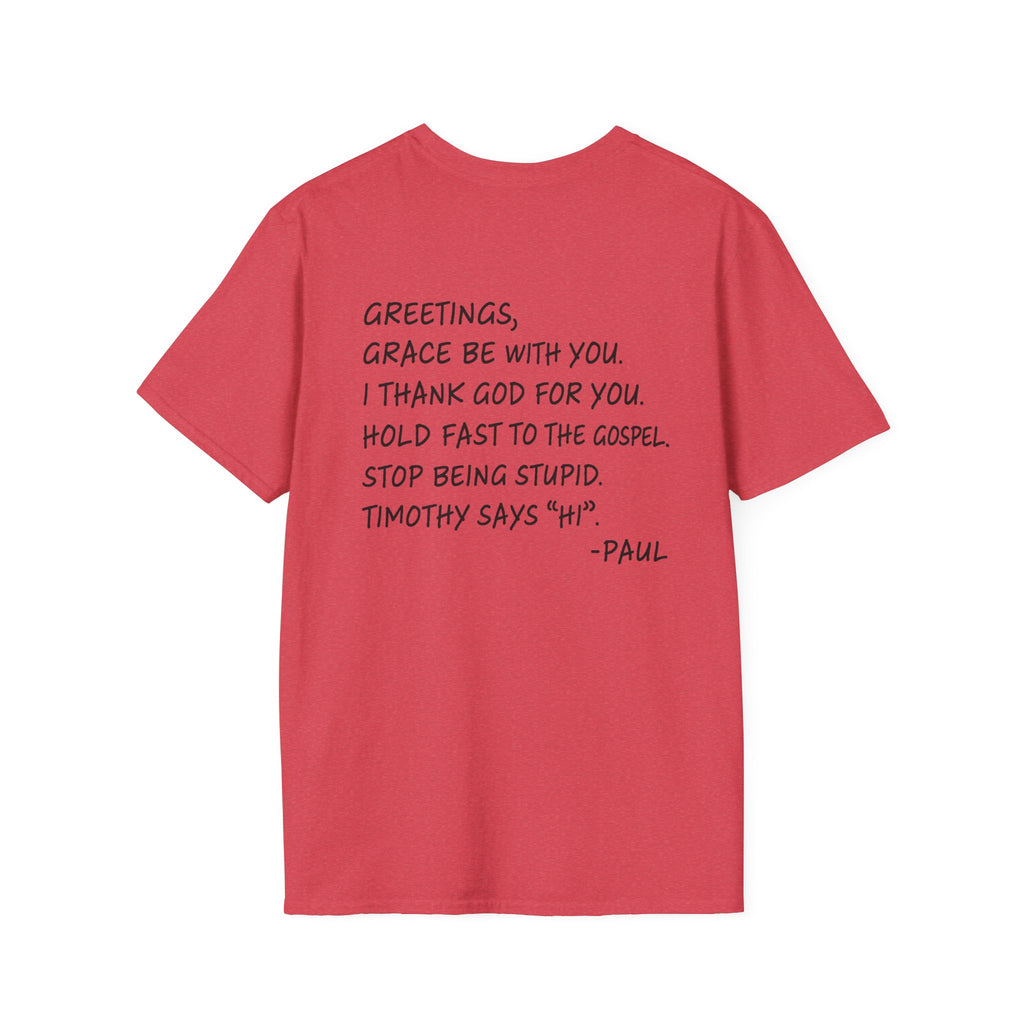If Paul Were Here We’d Be Getting a Letter T-Shirt — Funny Vintage Postal Stamp Tee
