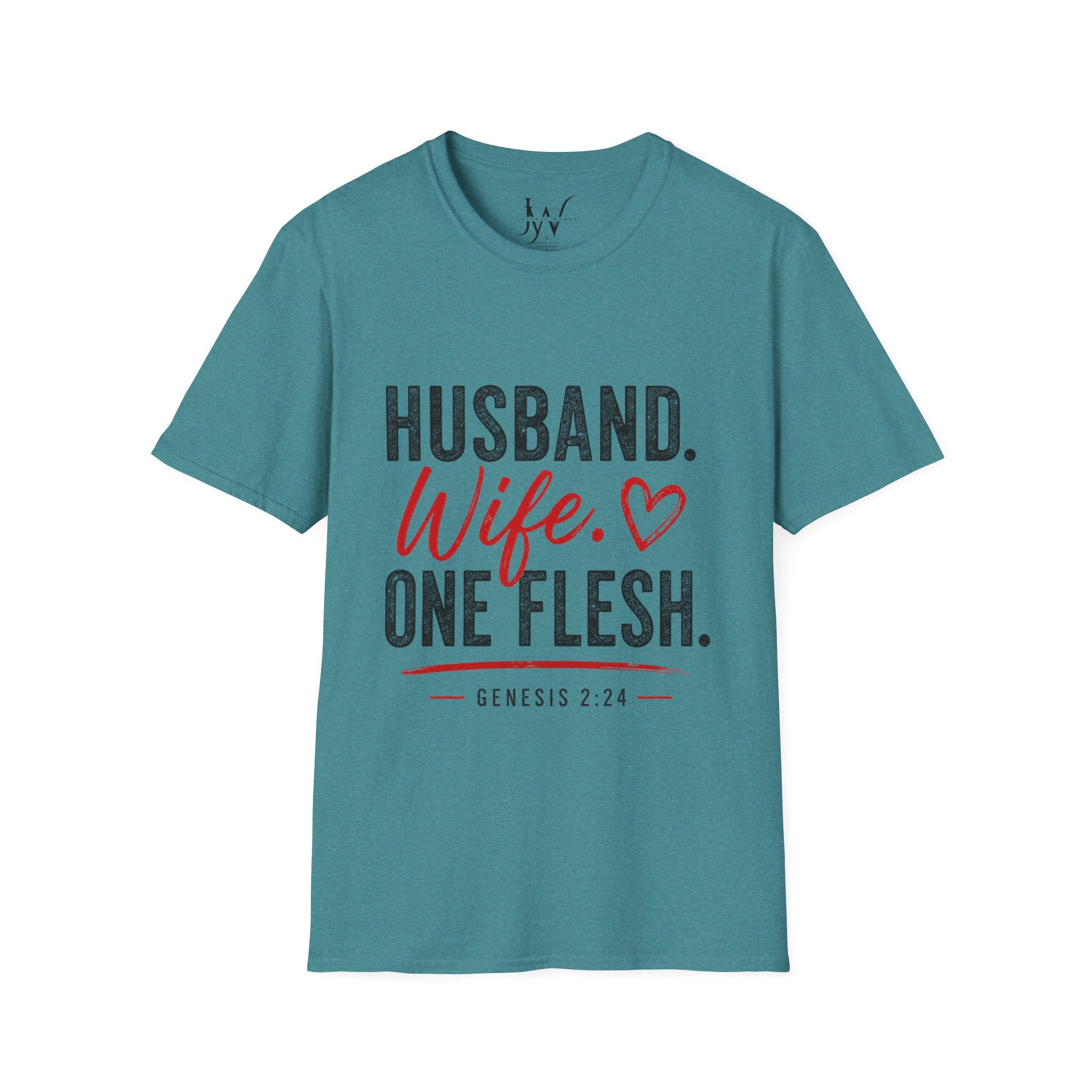 Strong Marriage "Husband. Wife. One Flesh." — Genesis 2:24 Tee