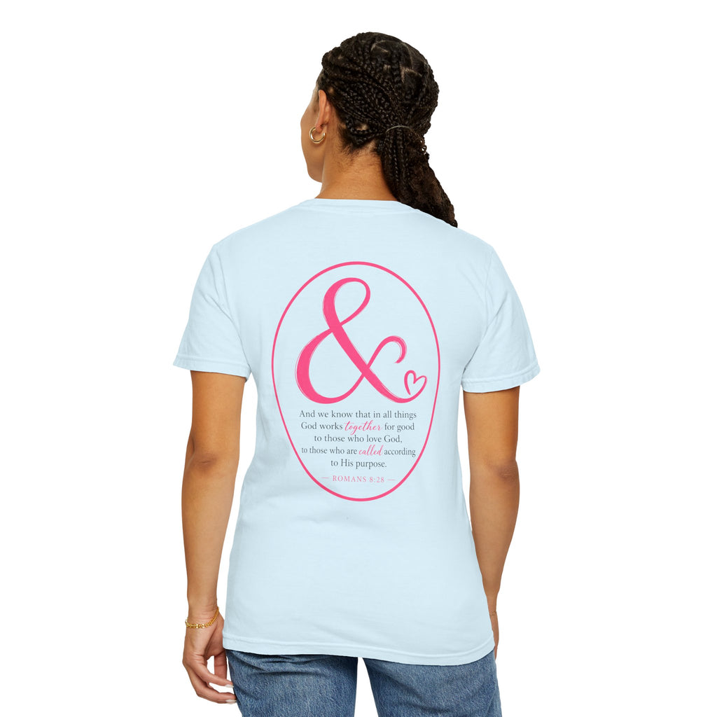Ampersand Heart T-Shirt — Romans 8:28 Tee