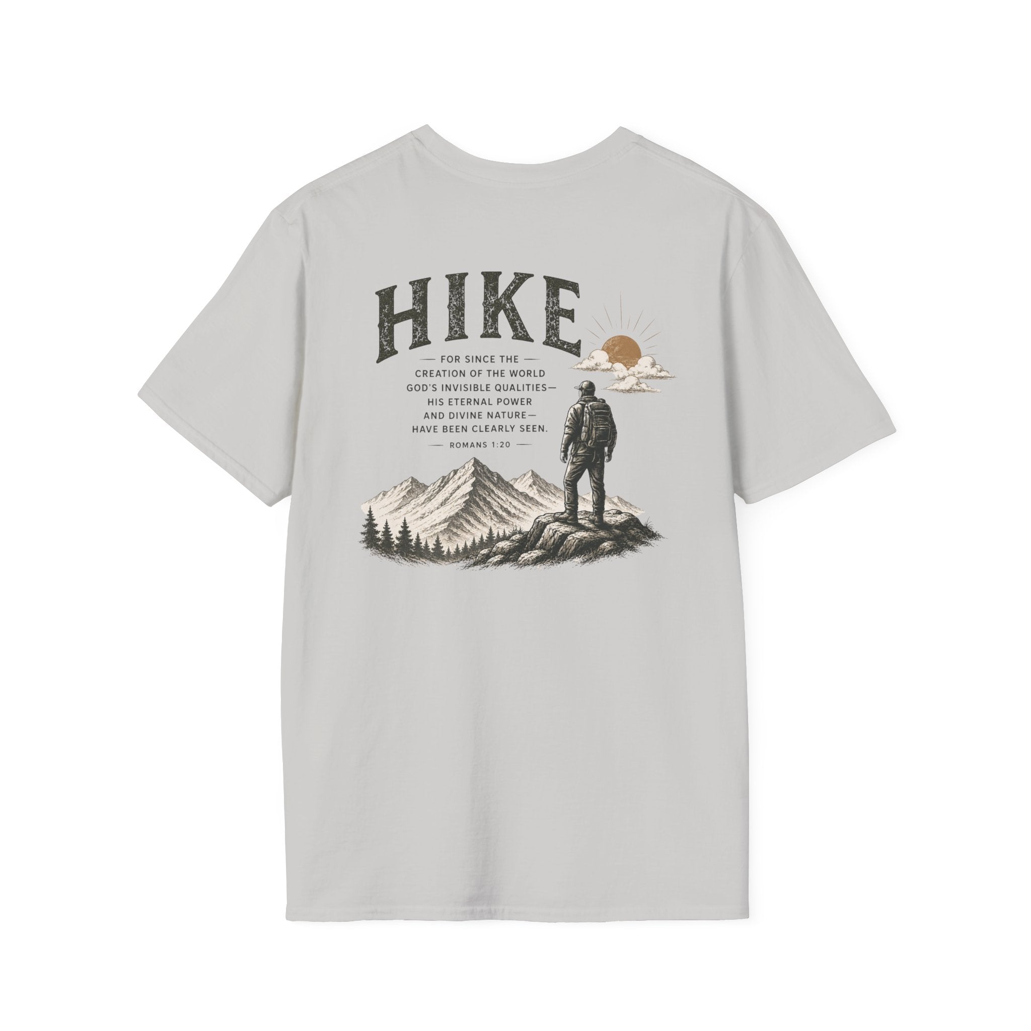 Hike Mountains Graphic — Romans 1:20 Tee