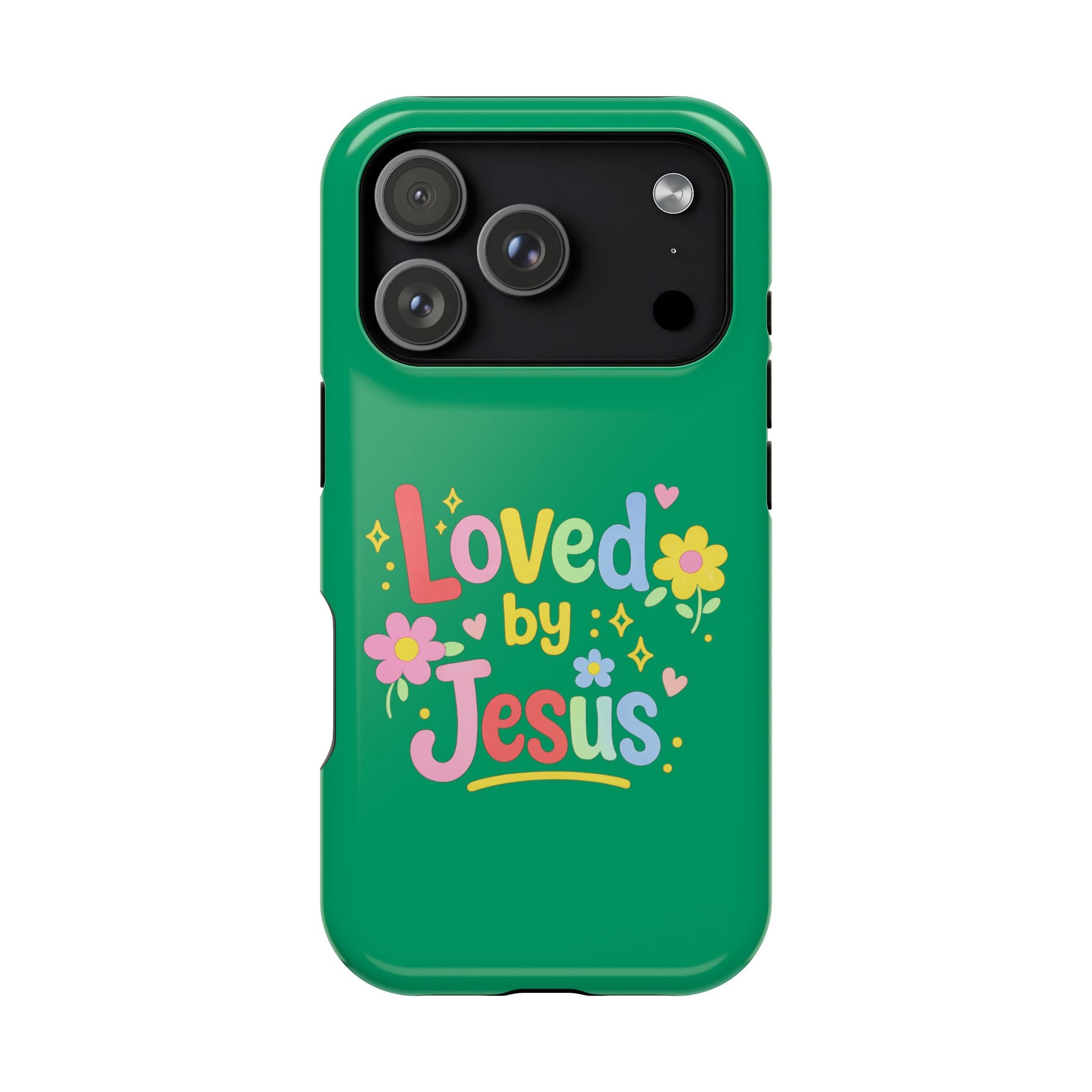 Loved by Jesus Phone Case — Colorful Magnetic Impact-Resistant Case