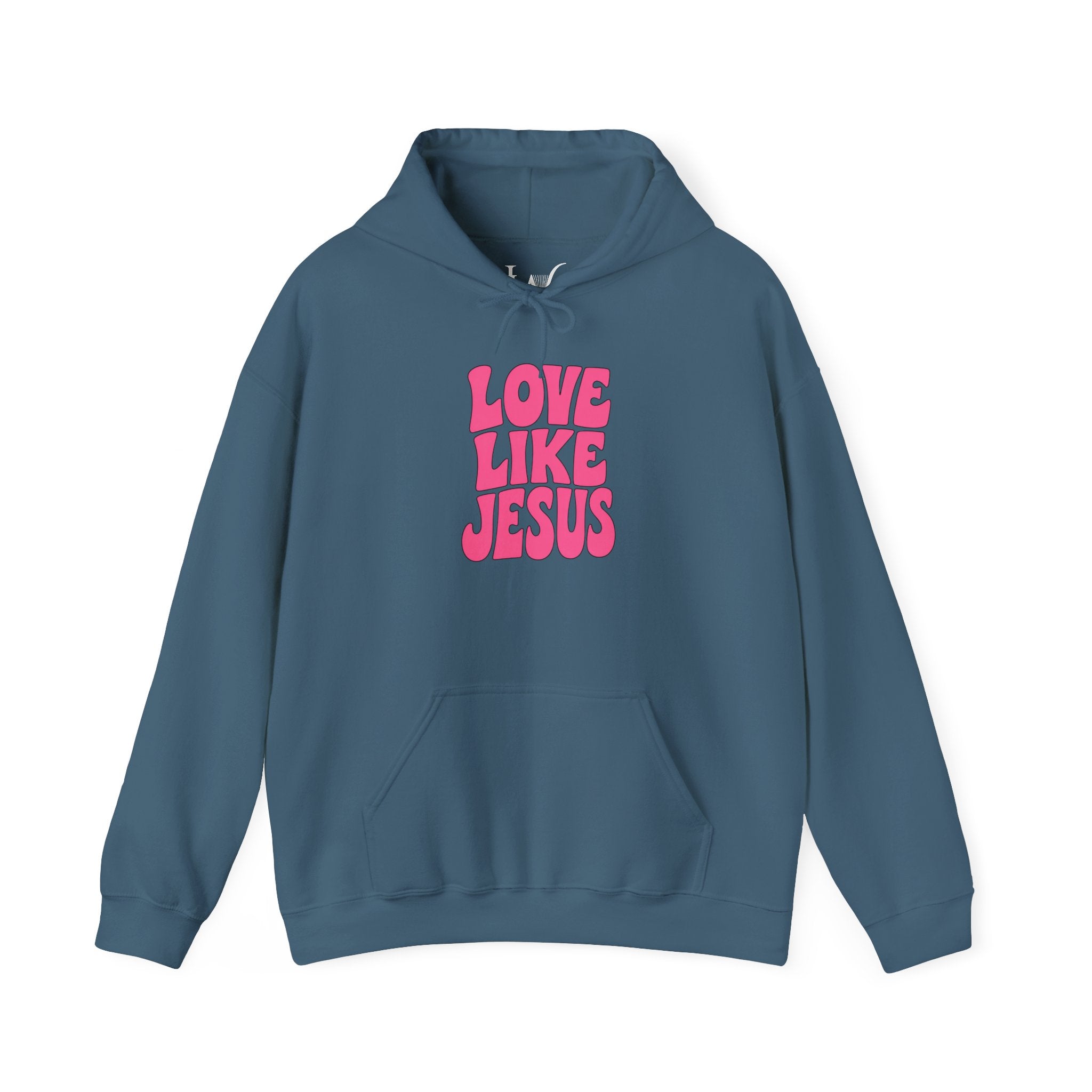 Love Like Jesus Groovy Hoodie Pullover