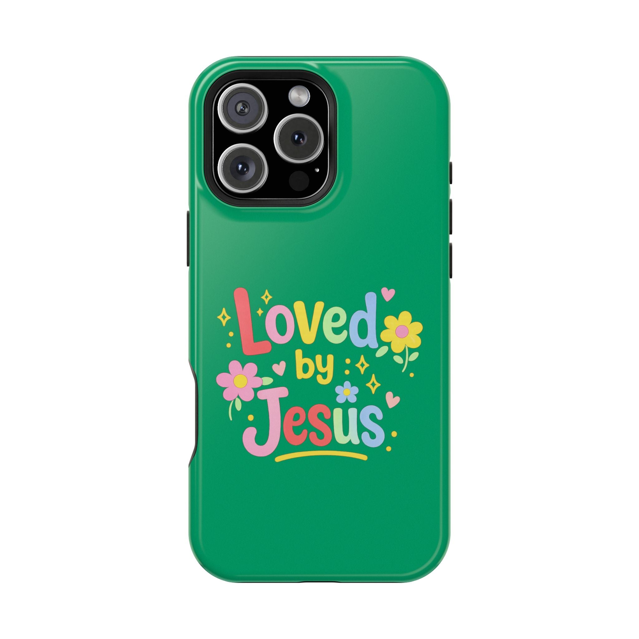 Loved by Jesus Phone Case — Colorful Magnetic Impact-Resistant Case