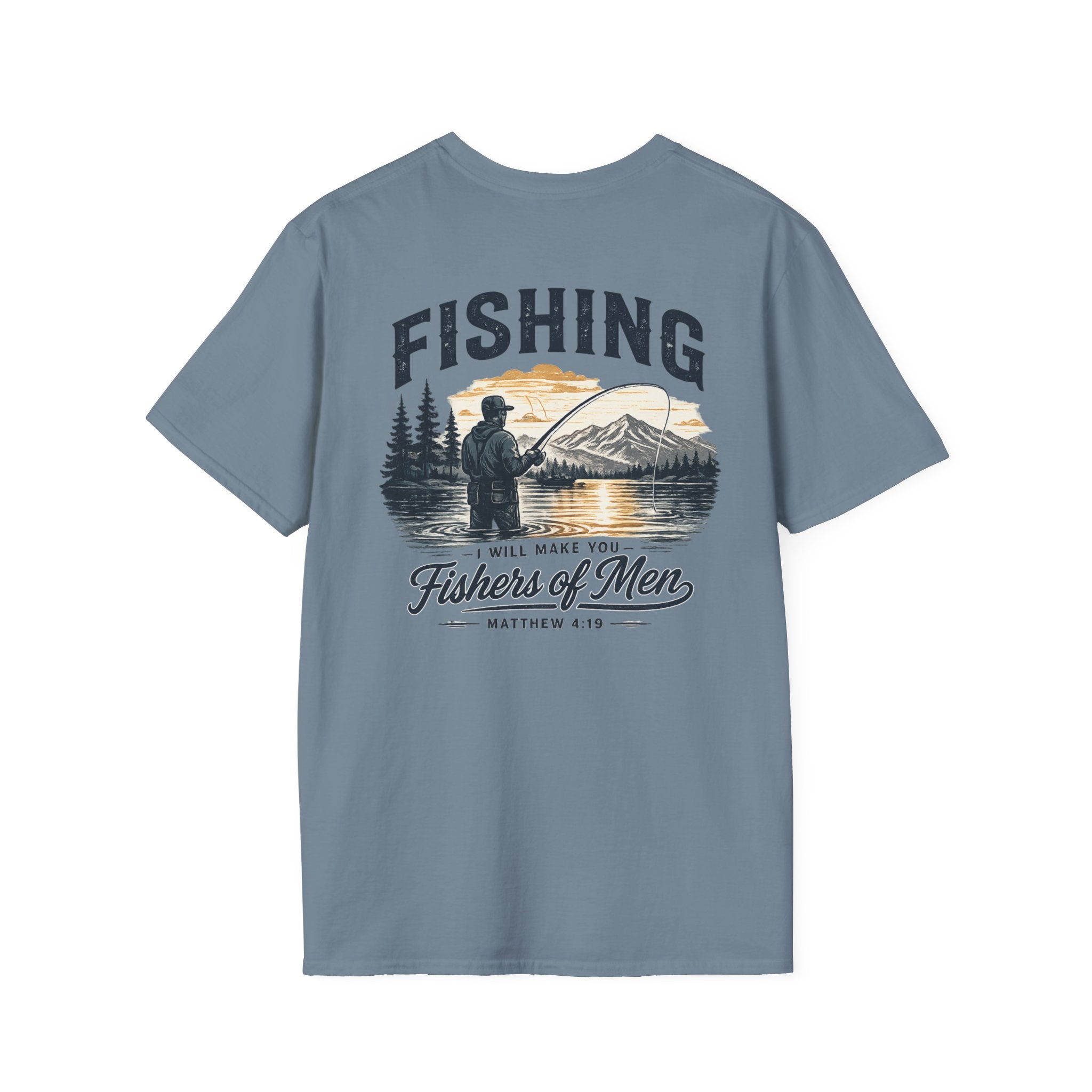Fishing T-Shirt — "I Will Make You Fishers of Men" Fishing Tee