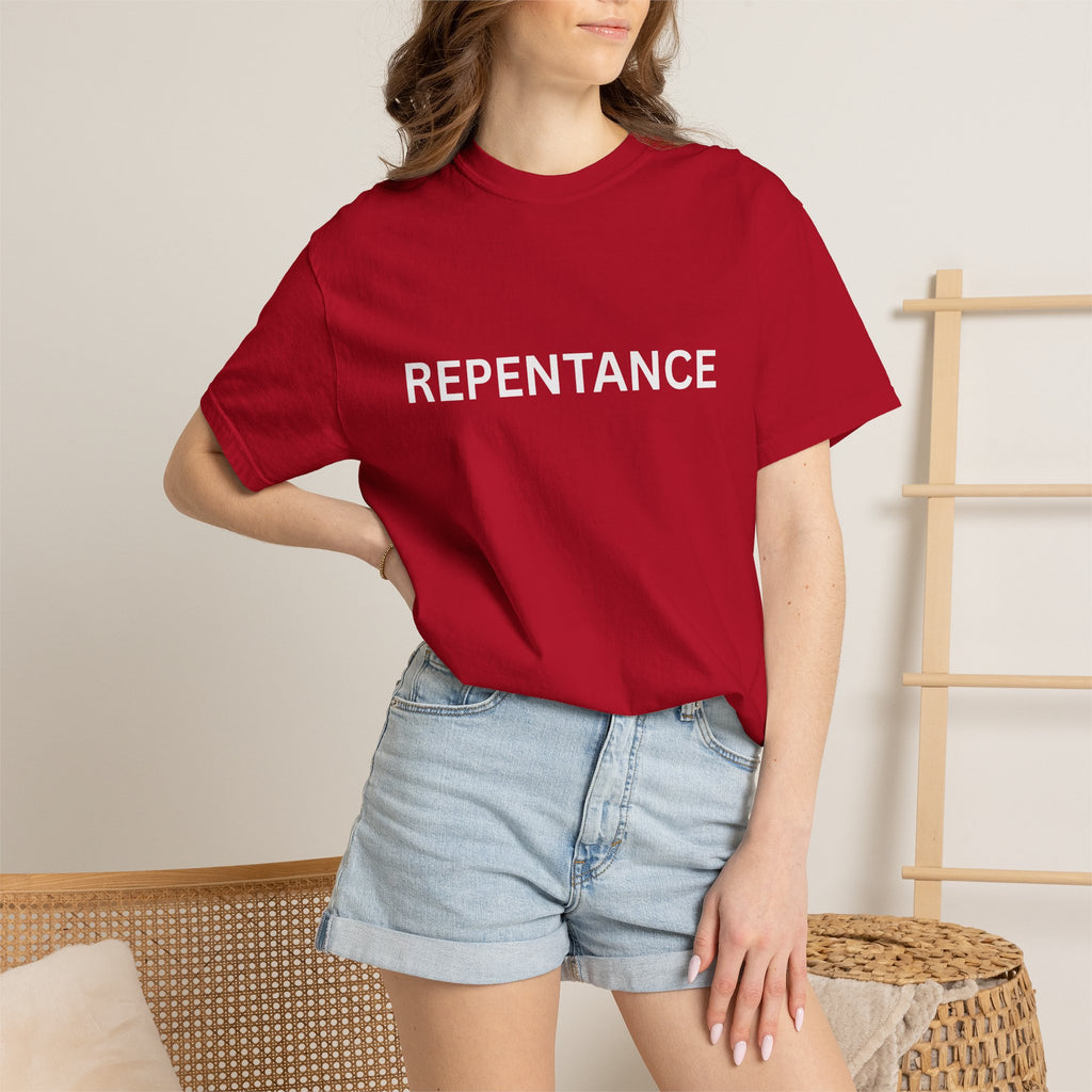 Repentance T-Shirt — "Create in Me a Clean Heart" Psalm 51:10 Christian Tee