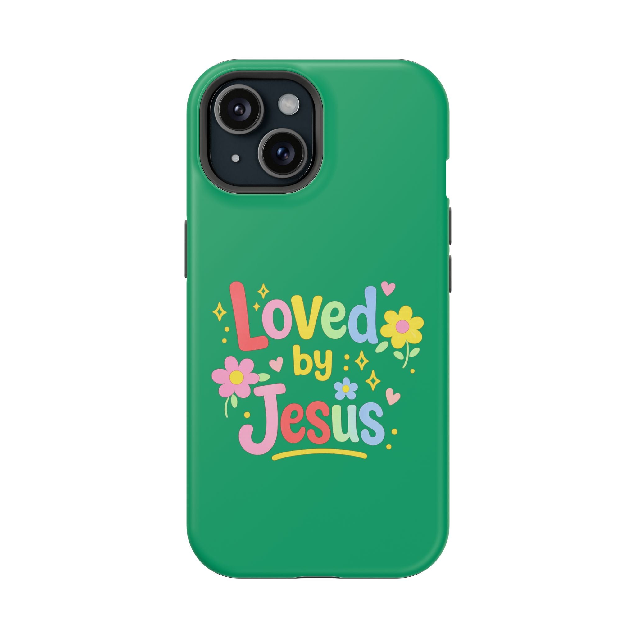 Loved by Jesus Phone Case — Colorful Magnetic Impact-Resistant Case