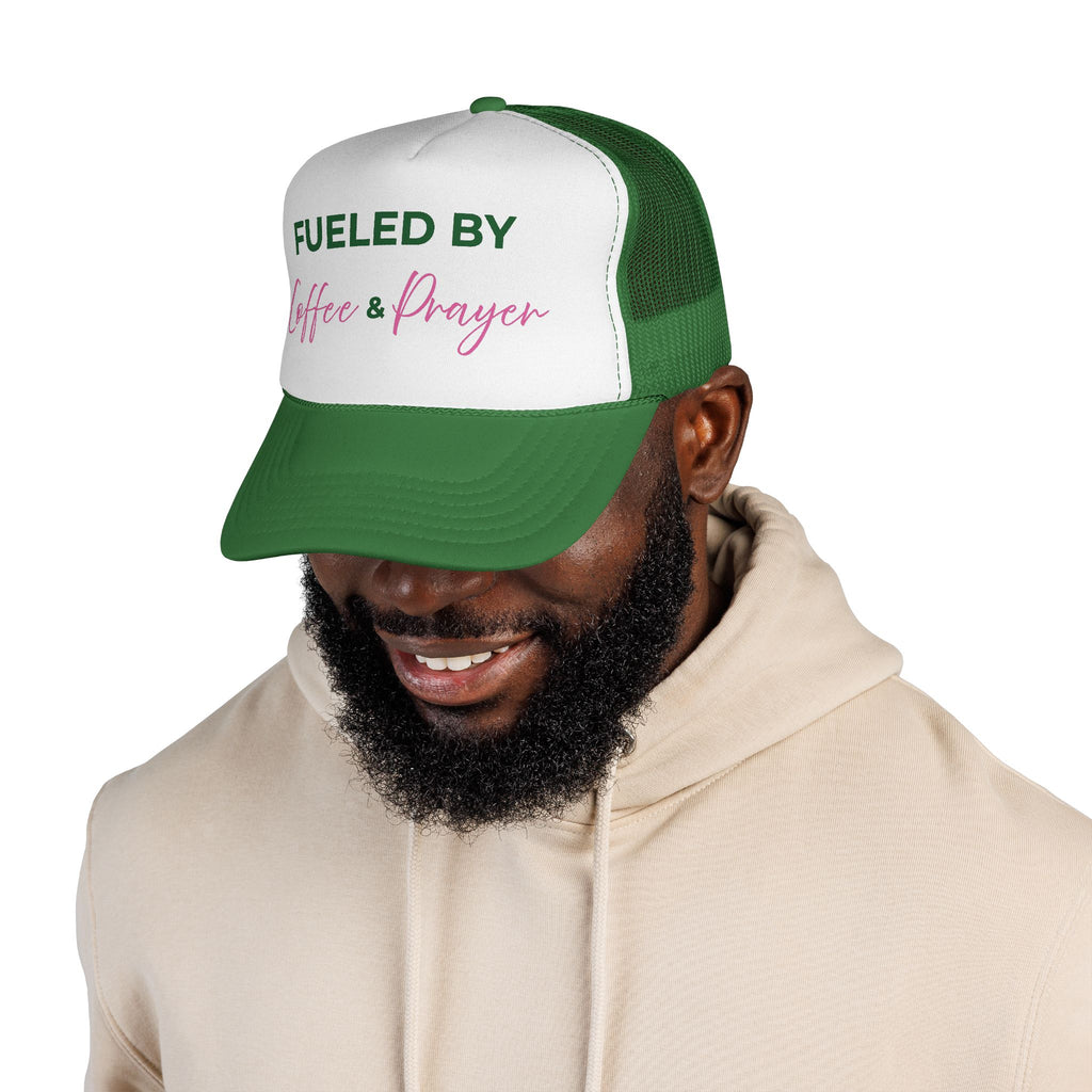 Fueled by Coffee & Prayer Trucker Hat